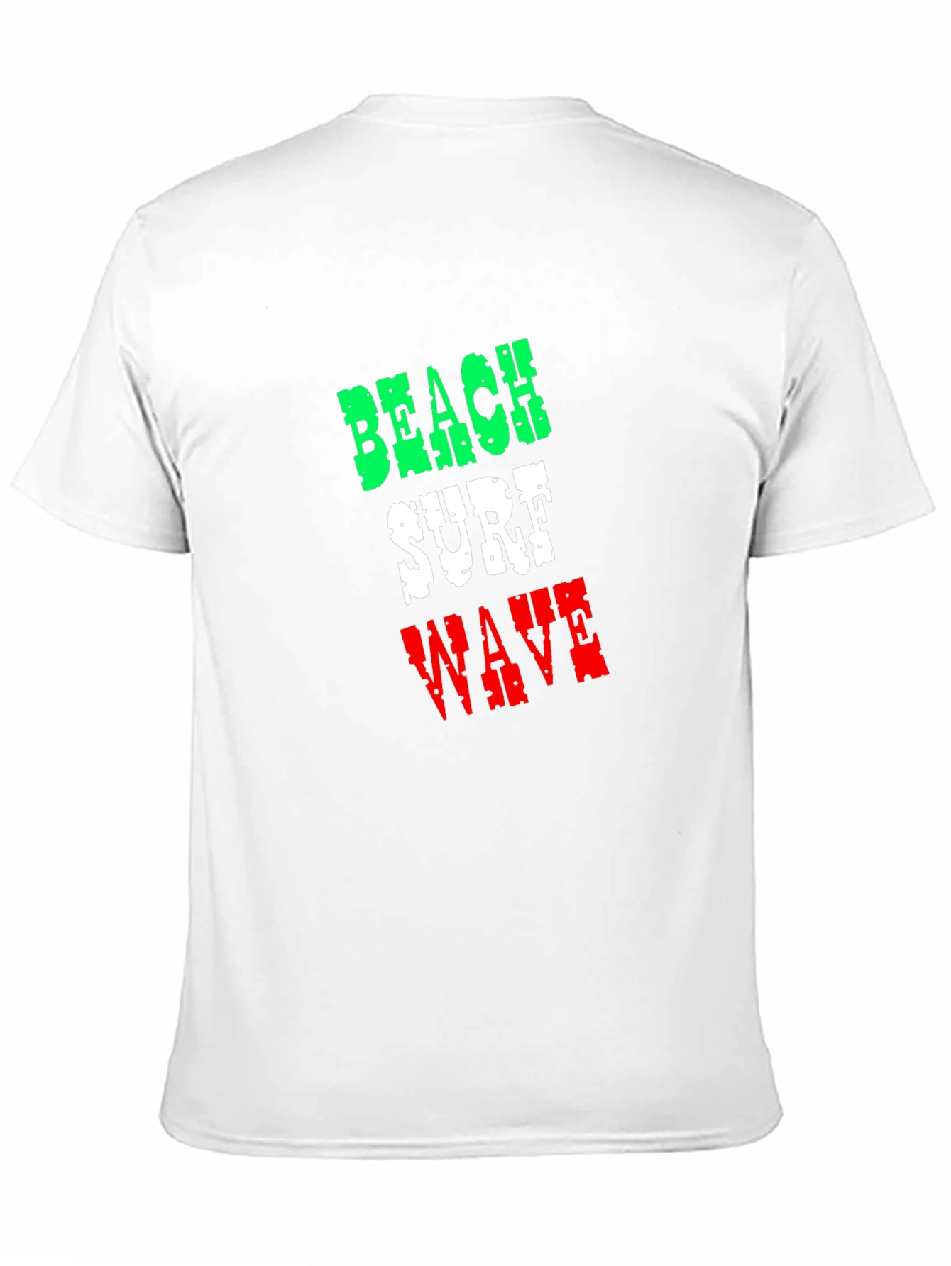 Beach Surf Wave T-Shirt - Black Cotton Tee