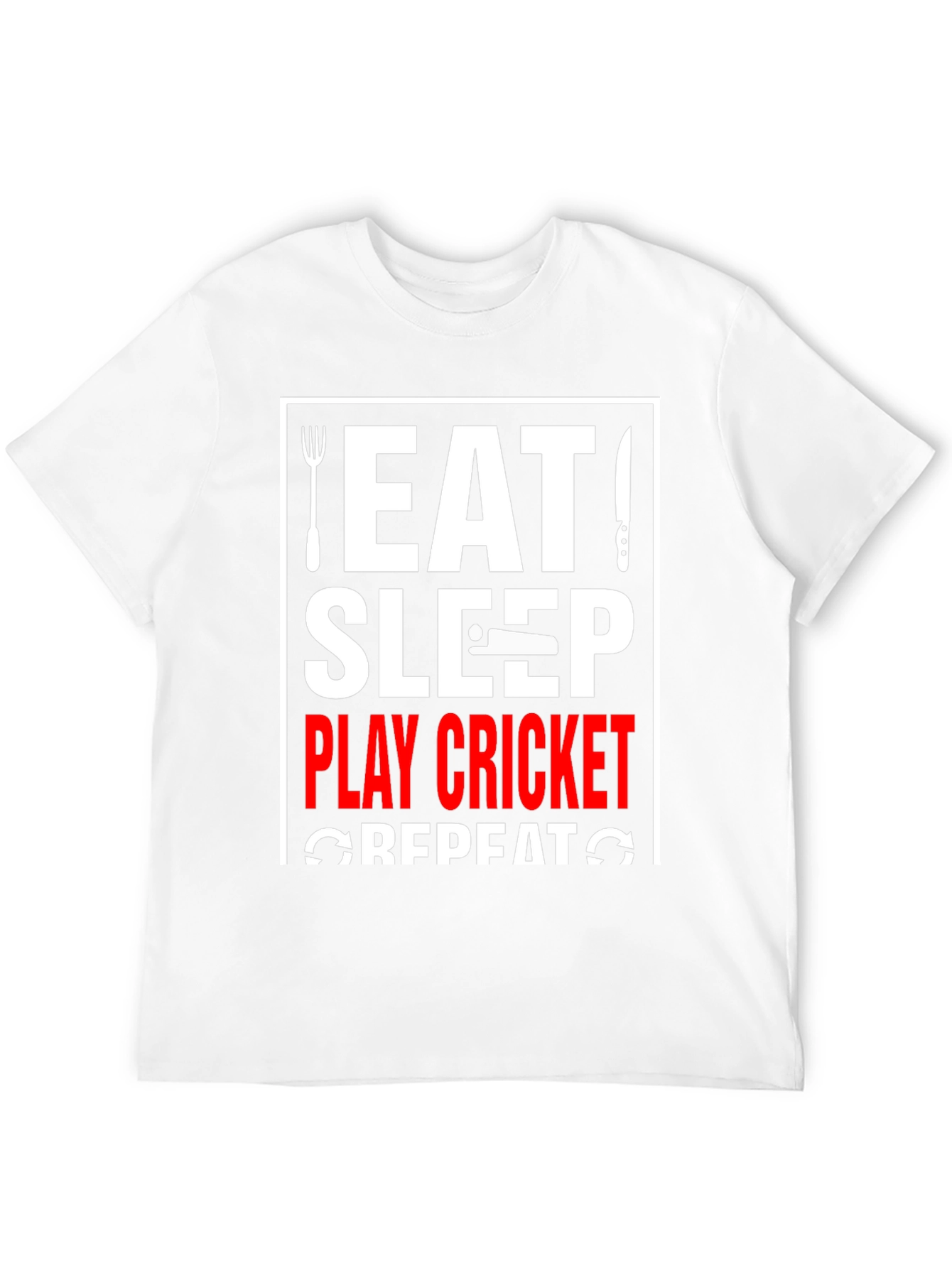 Eat Sleep Play Cricket Repeat T-Shirt