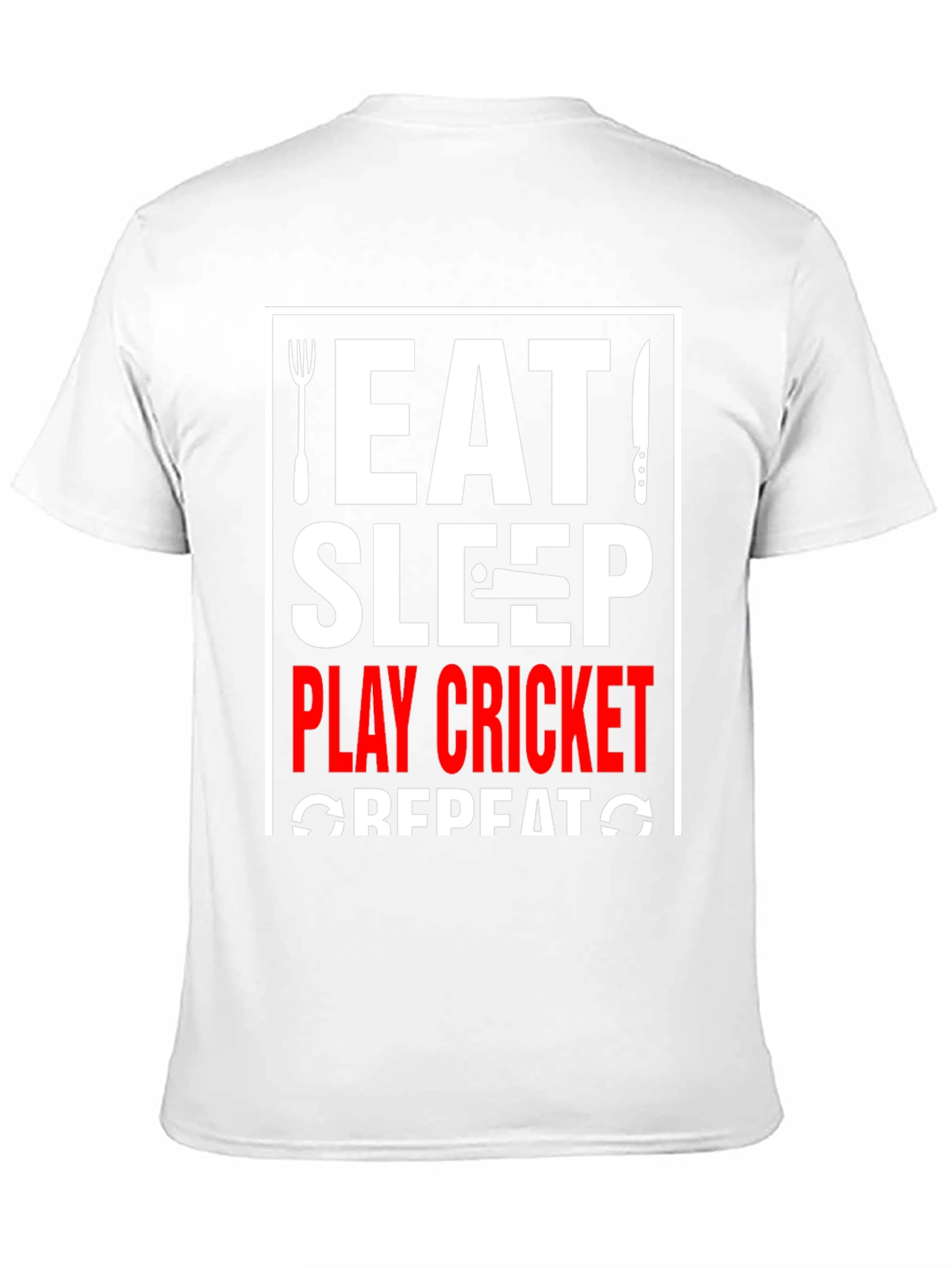 Eat Sleep Play Cricket Repeat T-Shirt