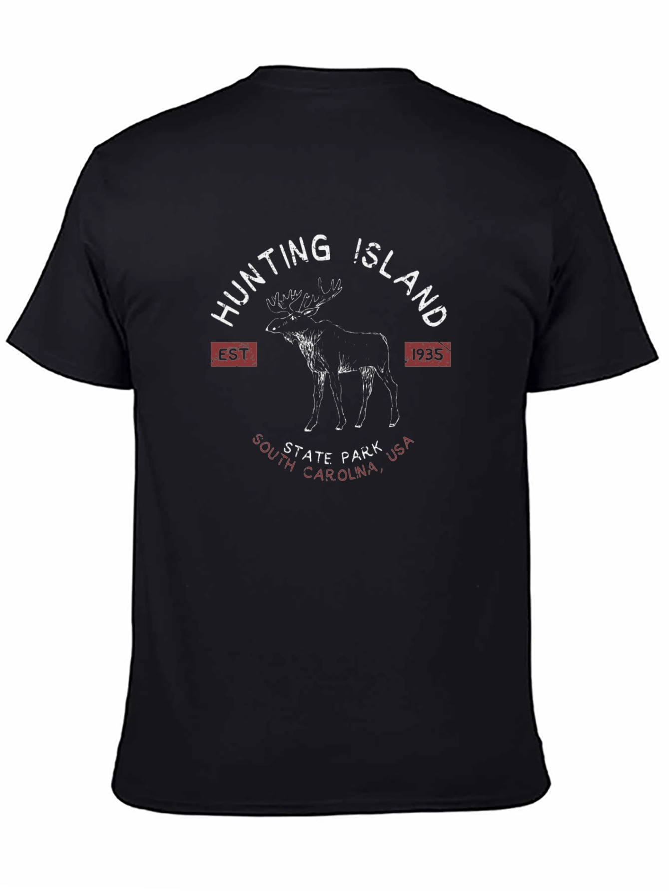 Hunting Island State Park T-Shirt Moose Design