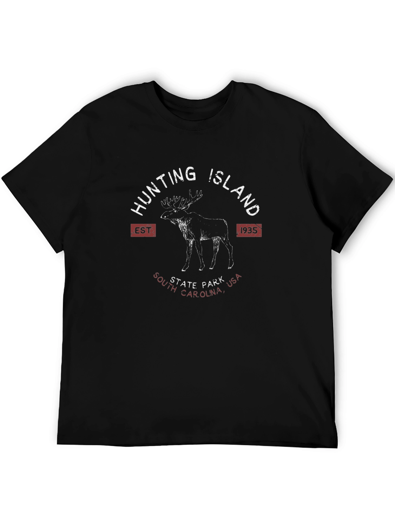 Hunting Island State Park T-Shirt Moose Design