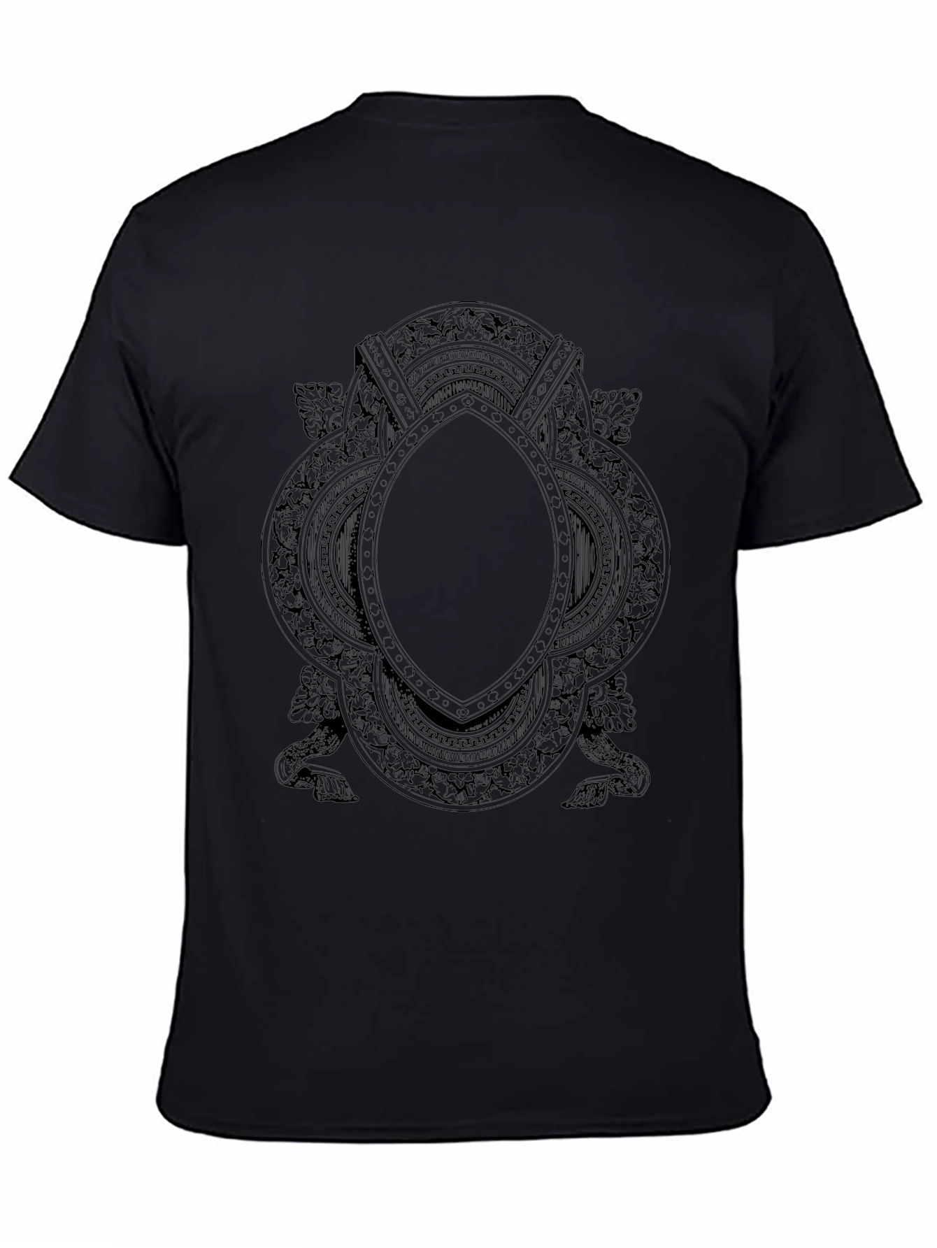 Ornate Emblem Black T-Shirt