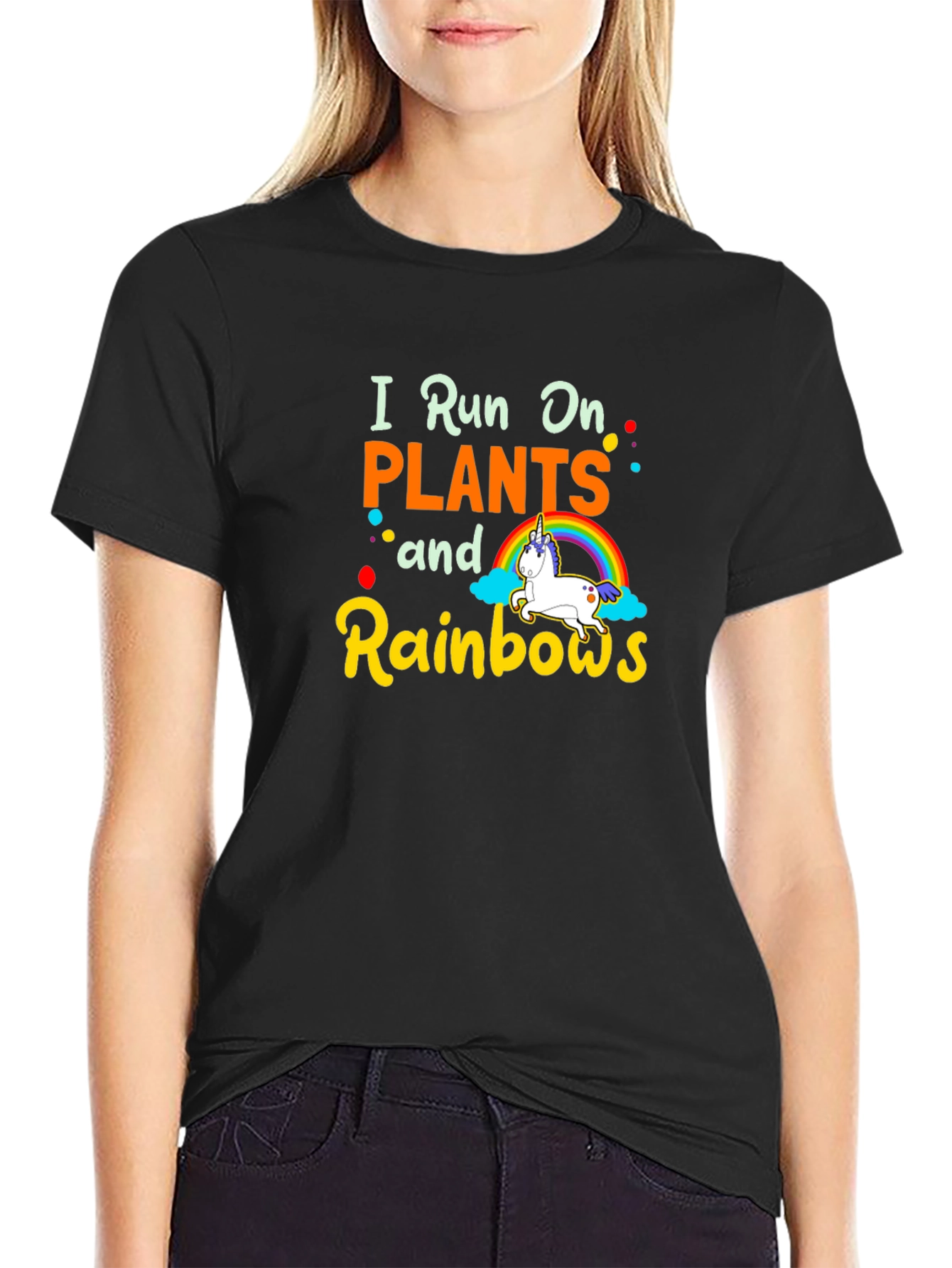 Plants and Rainbows Graphic T-Shirt