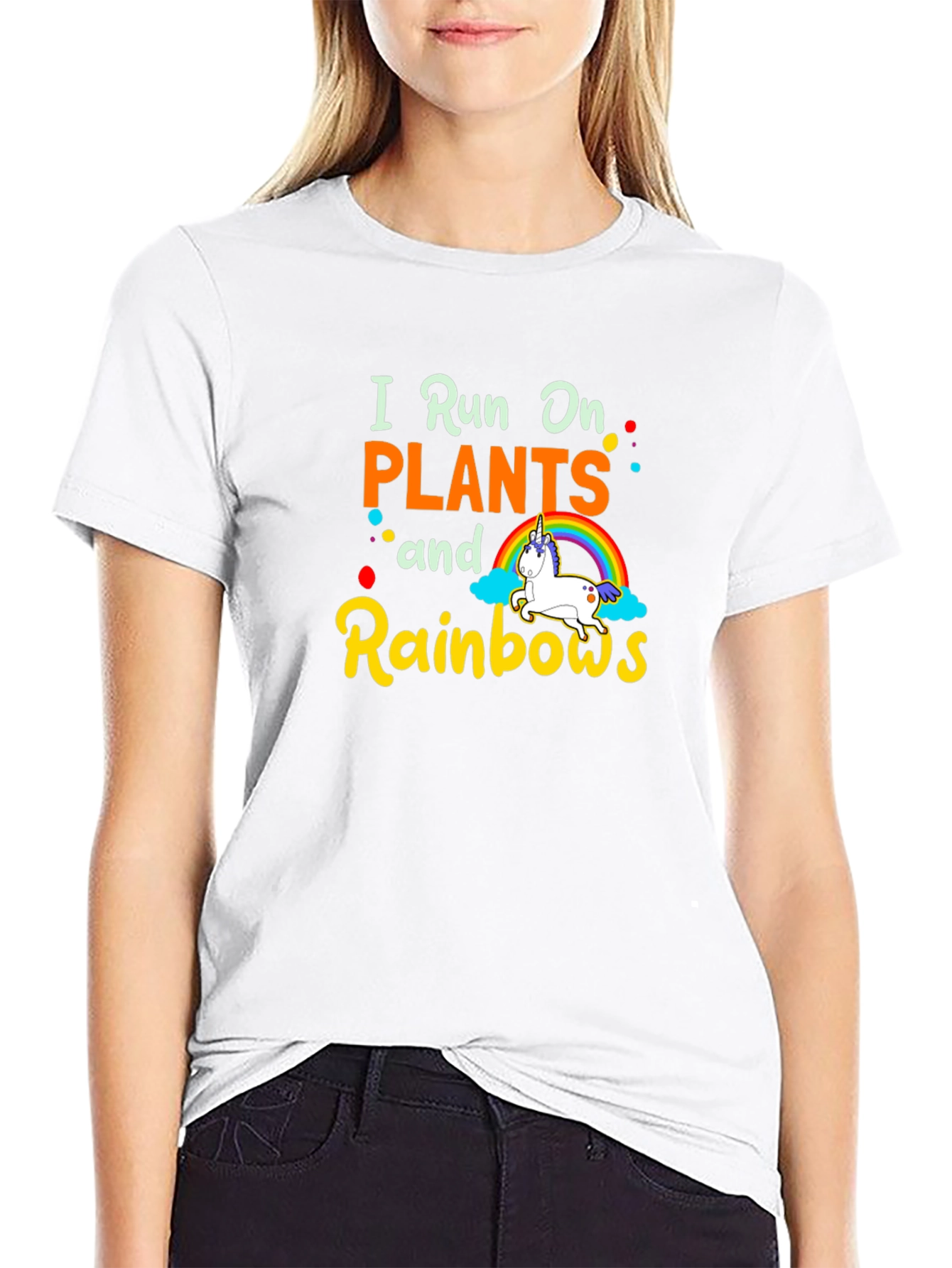 Plants and Rainbows Graphic T-Shirt