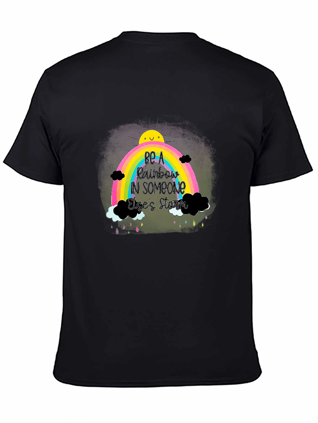 Be a Rainbow Graphic Tee - Positive Vibes