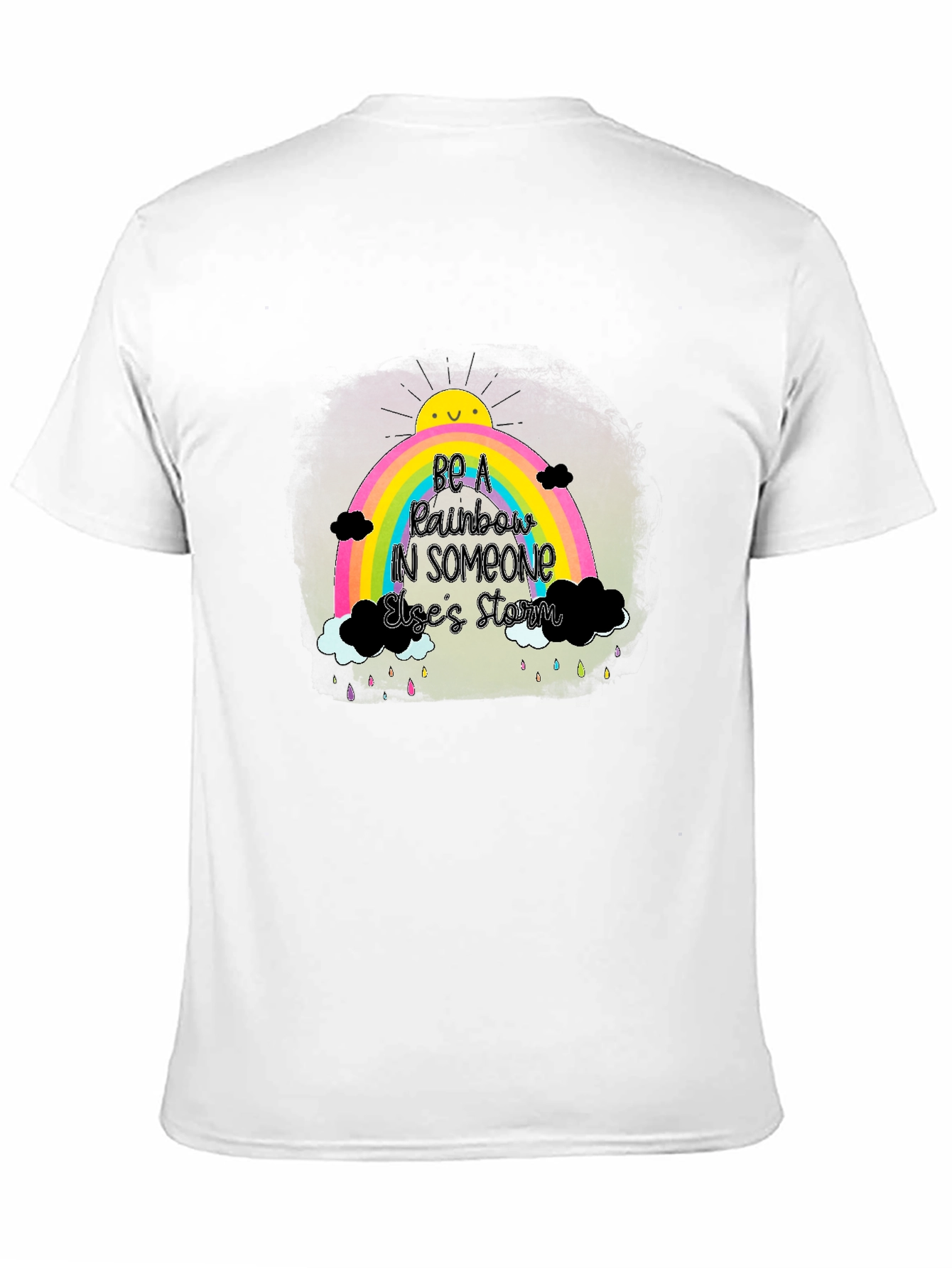 Be a Rainbow Graphic Tee - Positive Vibes