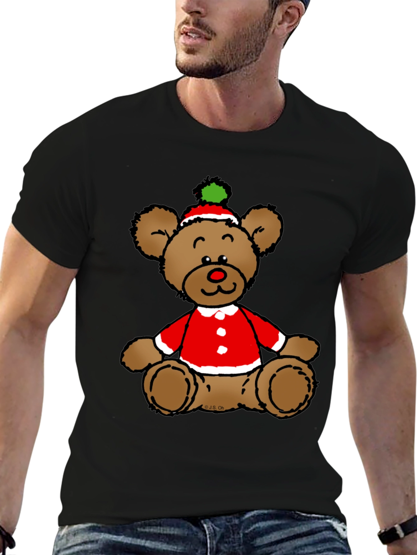 Christmas Teddy Bear Graphic Tee