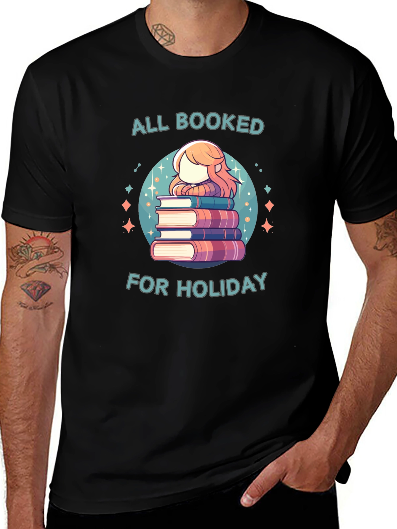 Book Lover Holiday T-Shirt