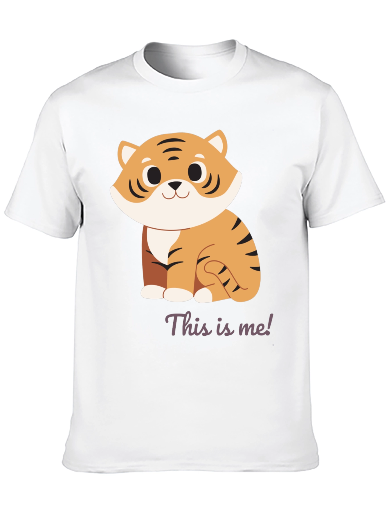 Cute Tiger Graphic T-Shirt - This Is Me!