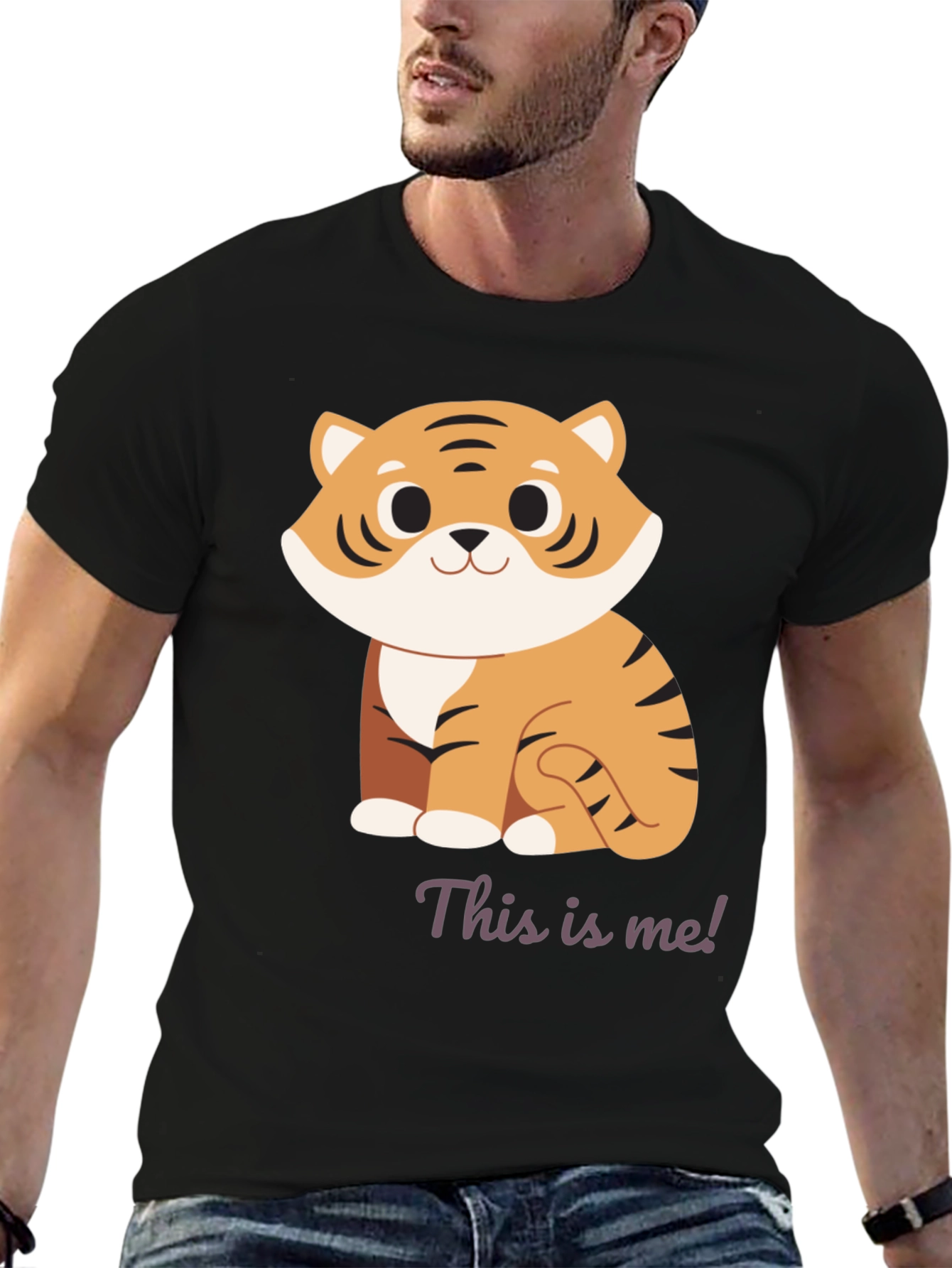 Cute Tiger Graphic T-Shirt - This Is Me!