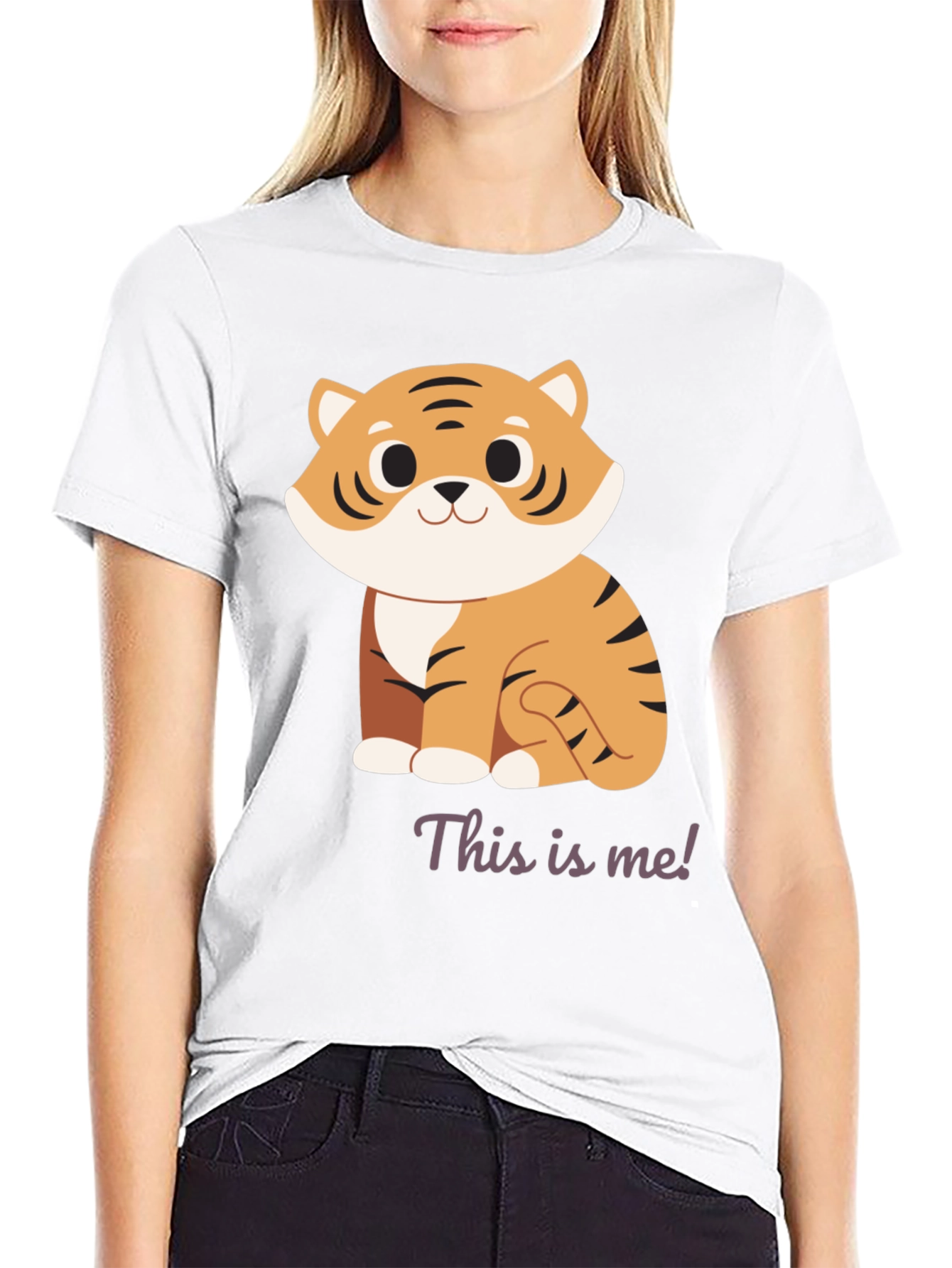 Cute Tiger Graphic T-Shirt - This Is Me!