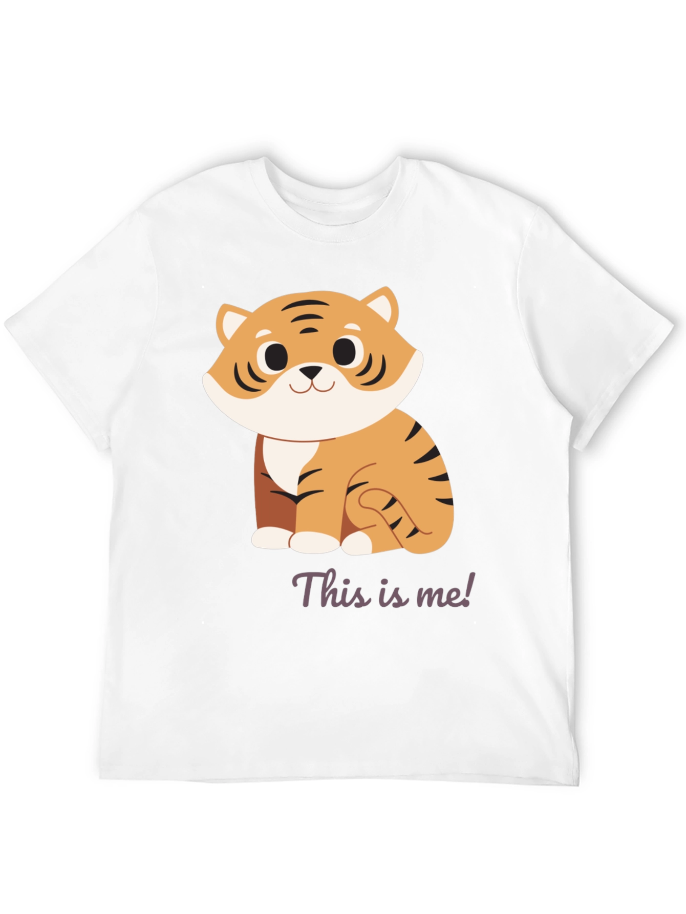 Cute Tiger Graphic T-Shirt - This Is Me!