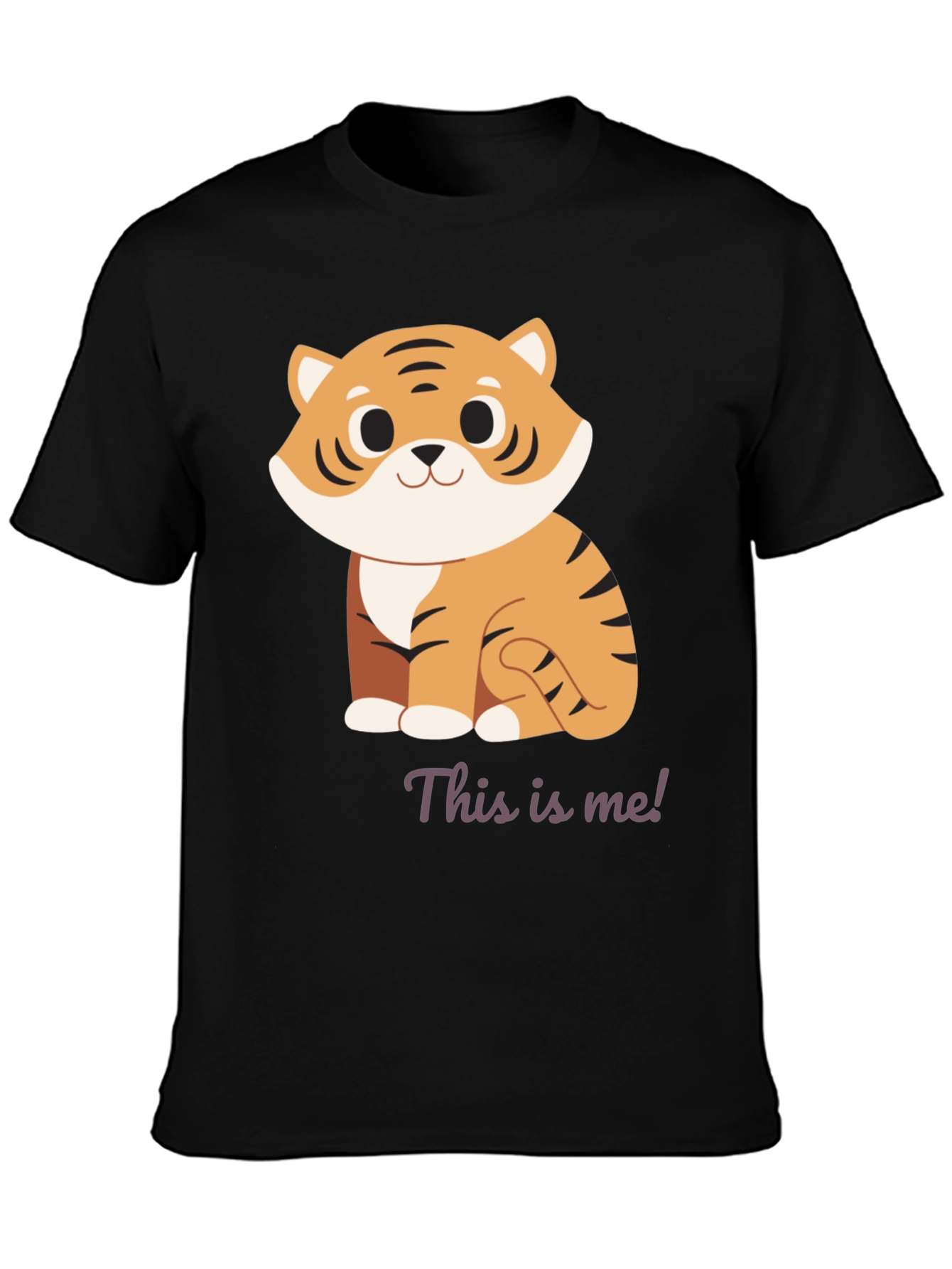 Cute Tiger Graphic T-Shirt - This Is Me!