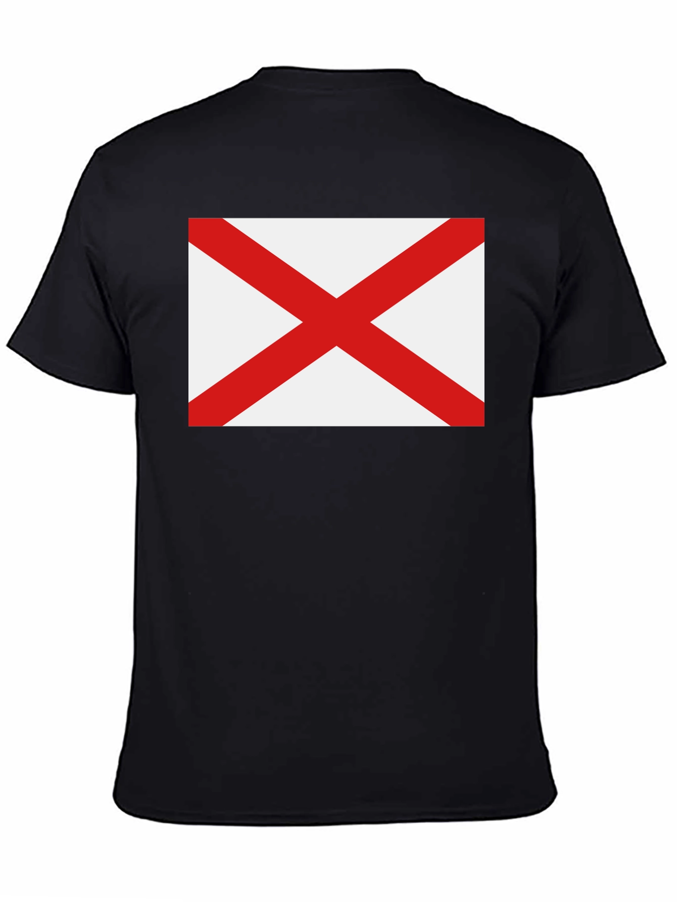 Alabama Flag Graphic T-Shirt - Black