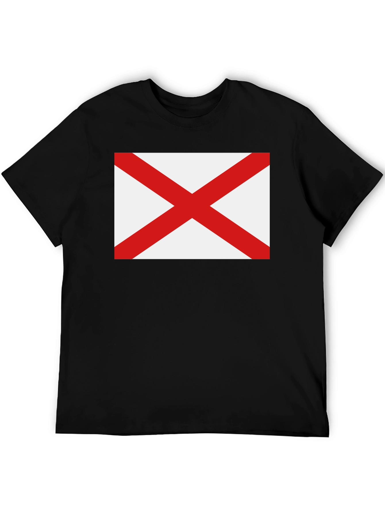 Alabama Flag Graphic T-Shirt - Black