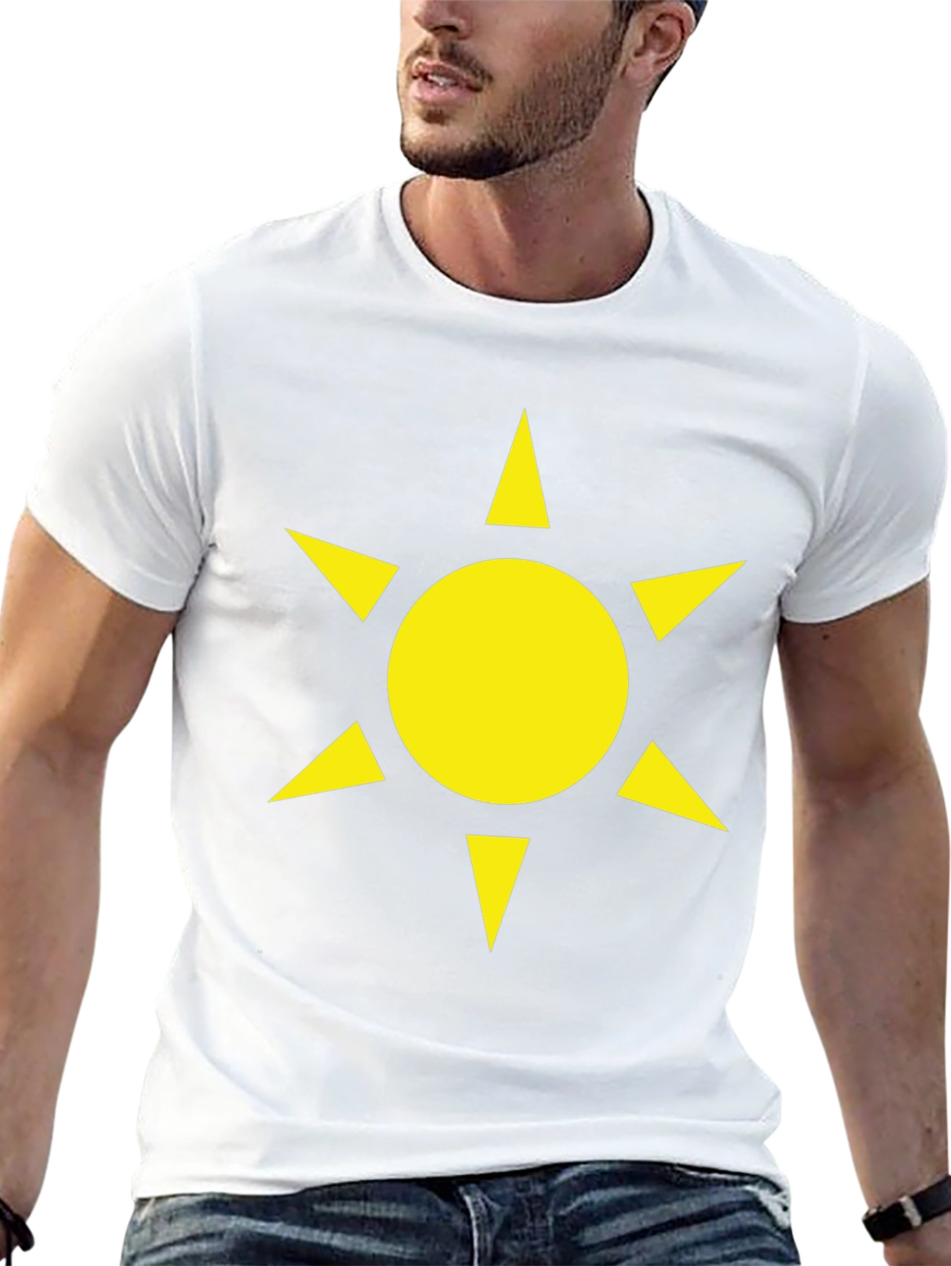 Sun Star Graphic Black T-Shirt