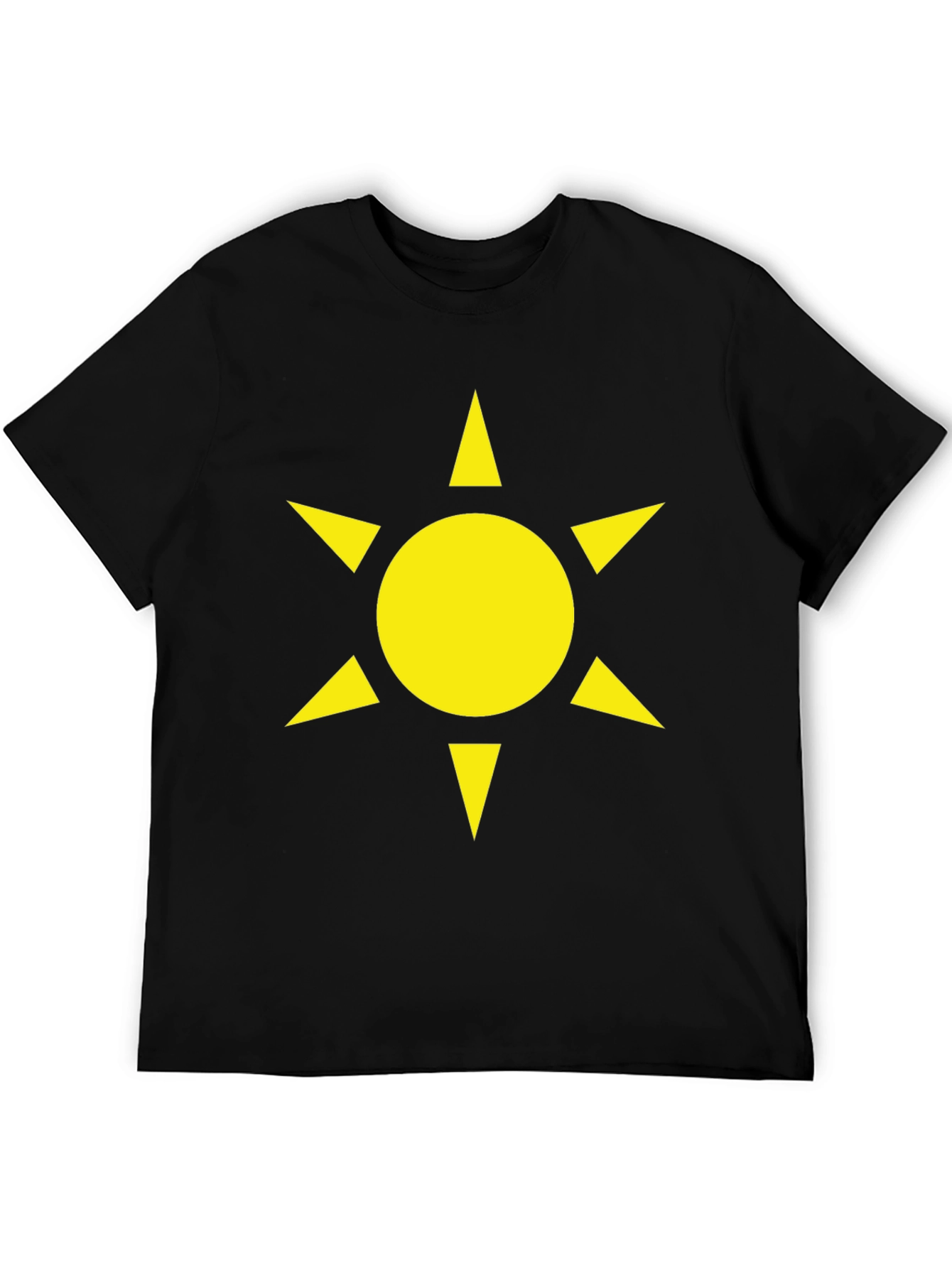 Sun Star Graphic Black T-Shirt