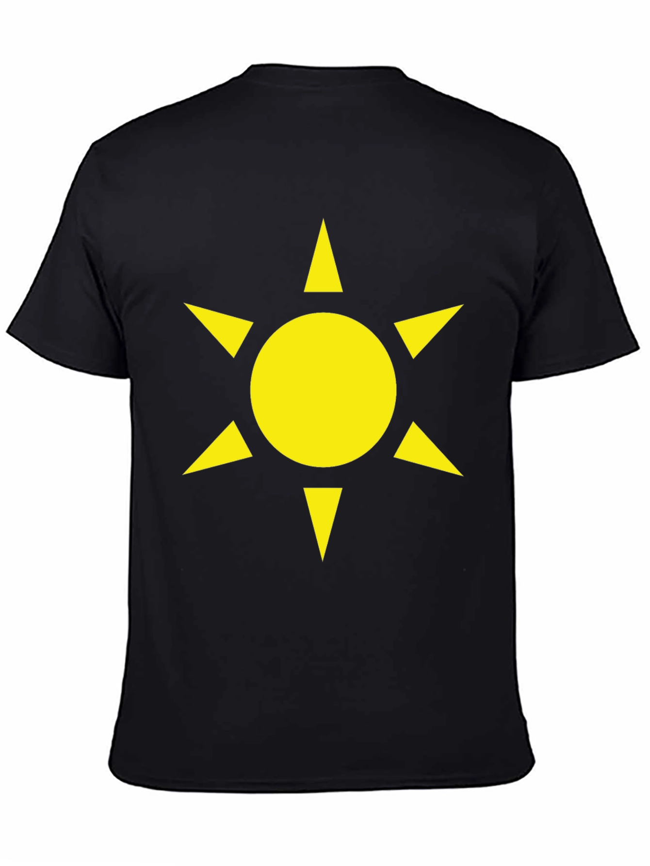 Sun Star Graphic Black T-Shirt