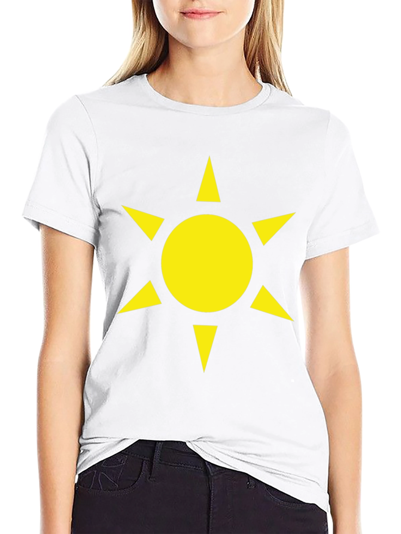 Sun Star Graphic Black T-Shirt