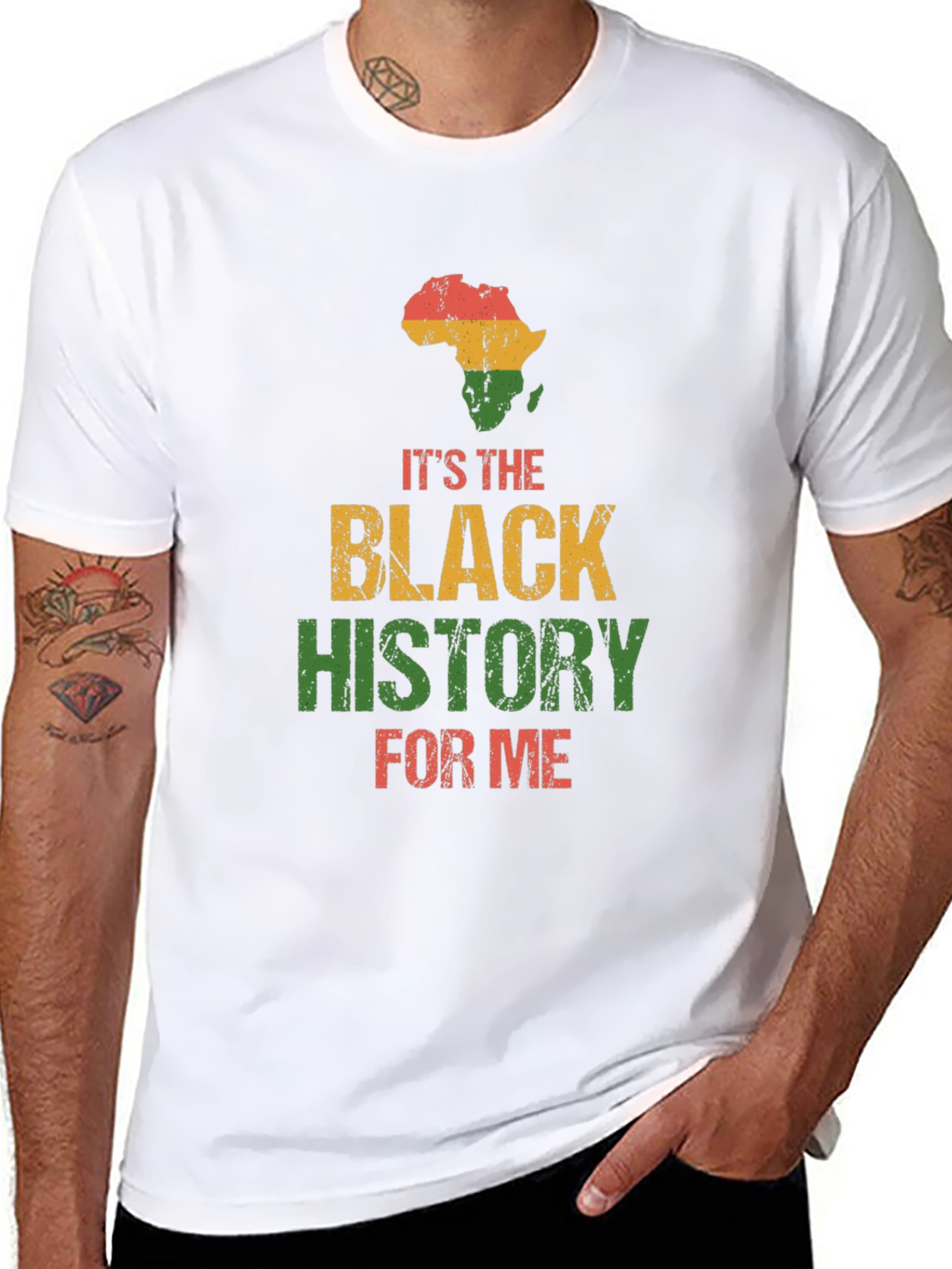 Black History T-Shirt - Africa Map Pride