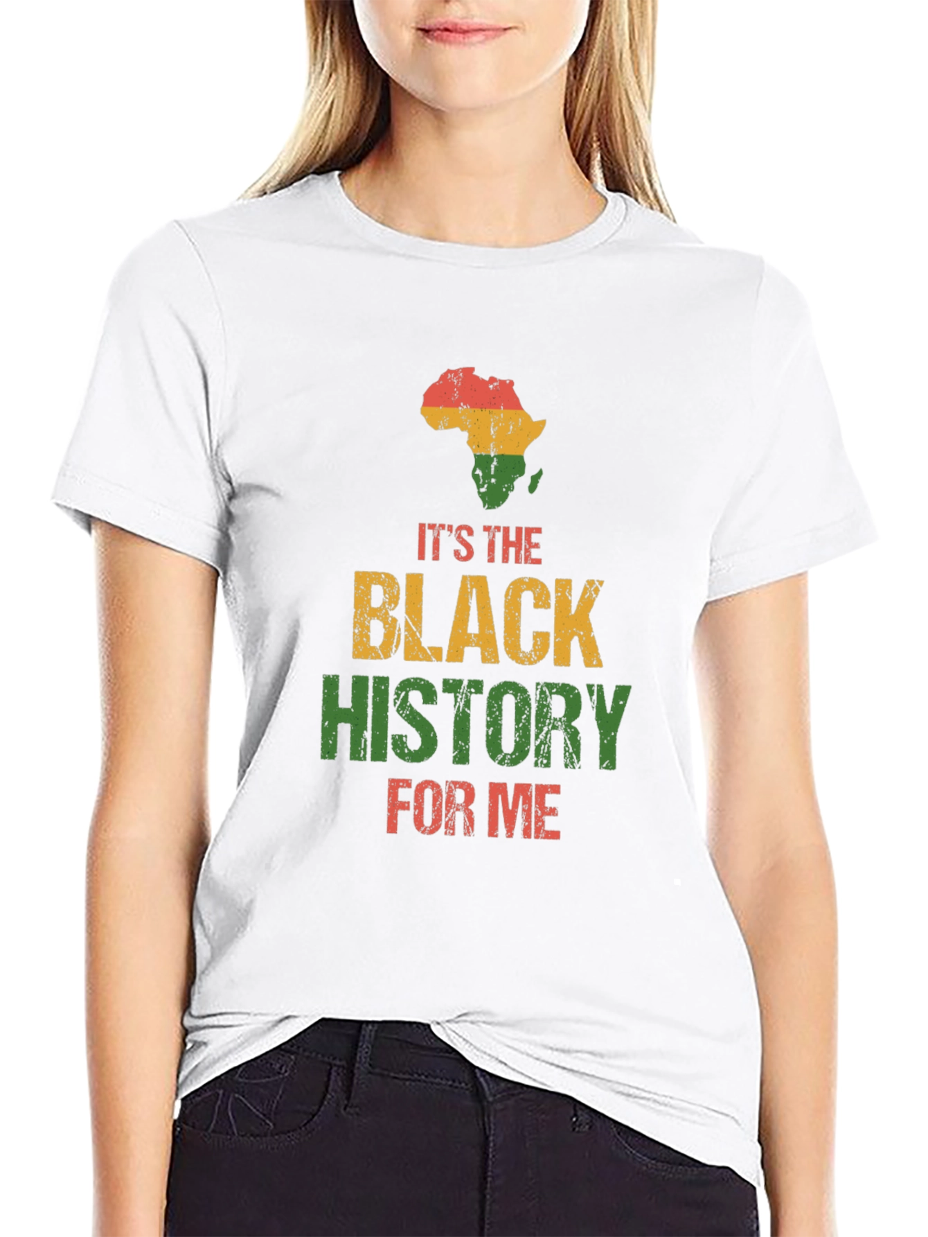 Black History T-Shirt - Africa Map Pride