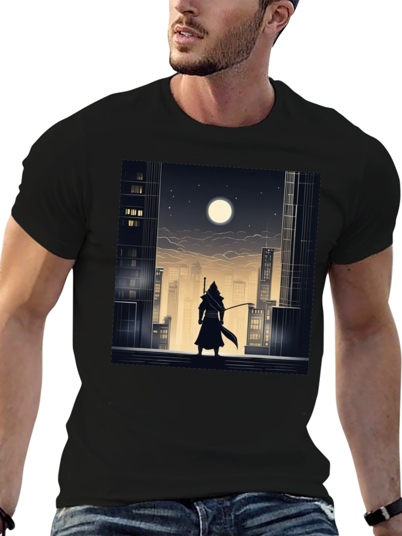 Urban Ninja Graphic Tee - Black