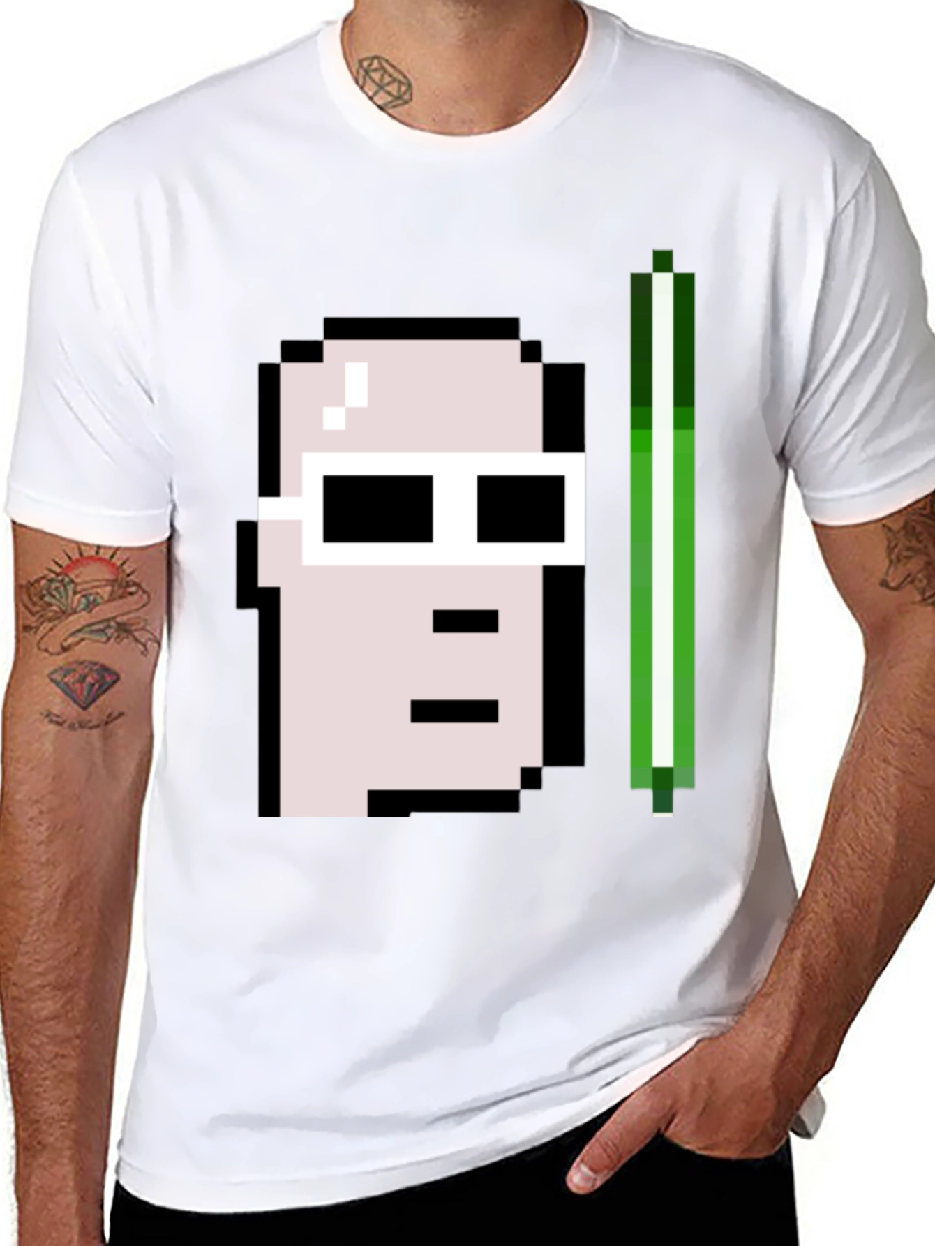 Pixel Punk Graphic Tee - Retro Gaming Style