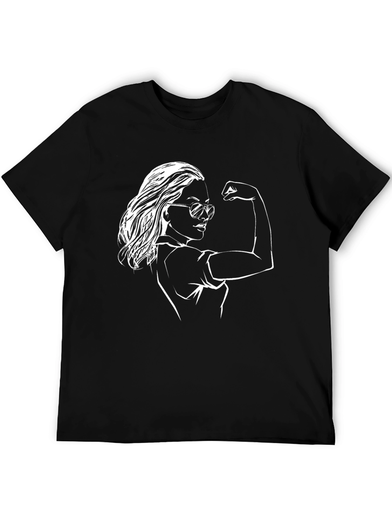 Empowered Woman Graphic Tee - Black
