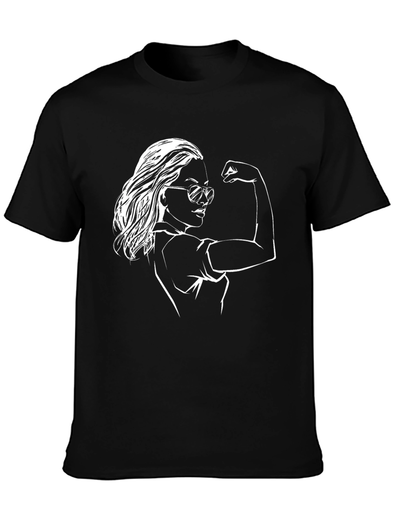 Empowered Woman Graphic Tee - Black
