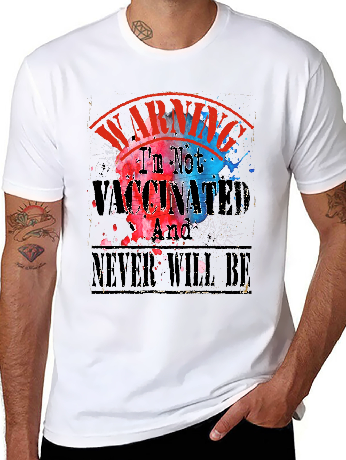 Warning Im Not Vaccinated T-Shirt
