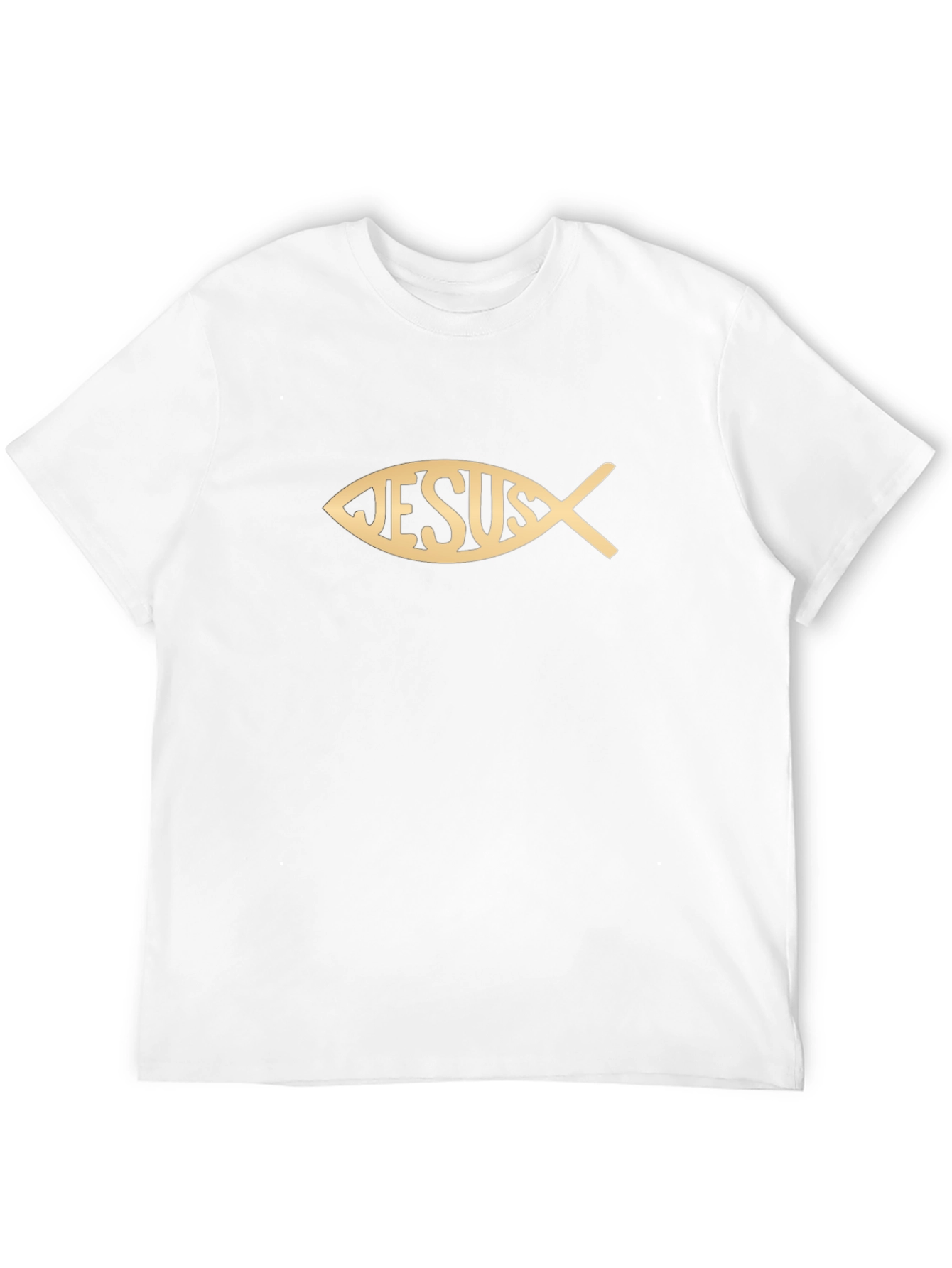 Jesus Fish Graphic Tee - Black Christian T-Shirt