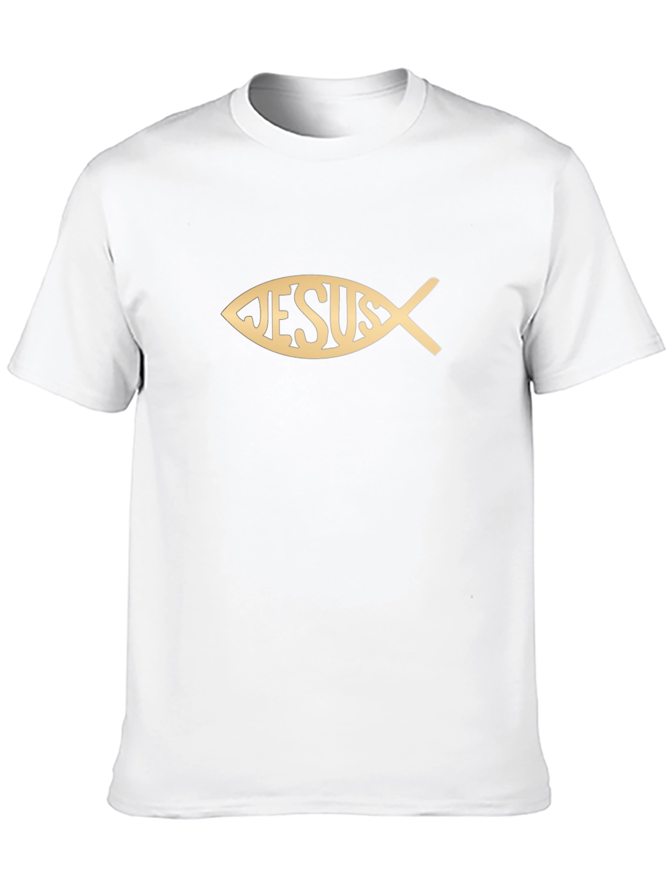 Jesus Fish Graphic Tee - Black Christian T-Shirt