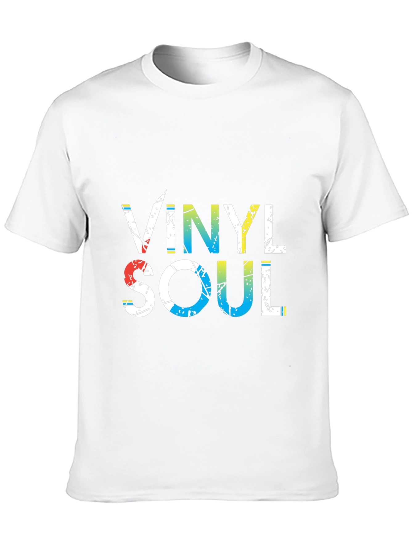 Vinyl Soul Graphic Tee - Black Cotton Blend