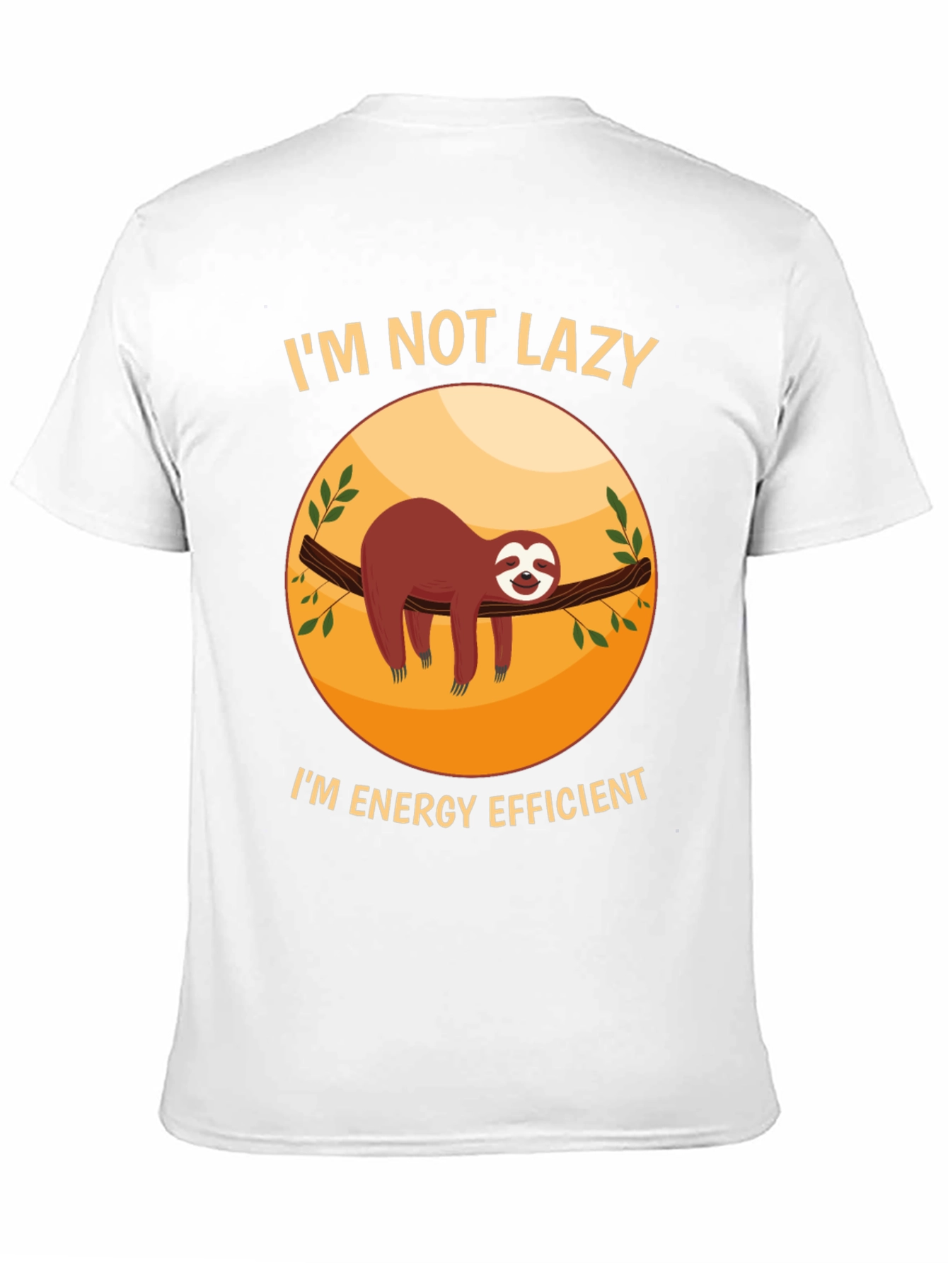 Funny Sloth Im Not Lazy Graphic T-Shirt