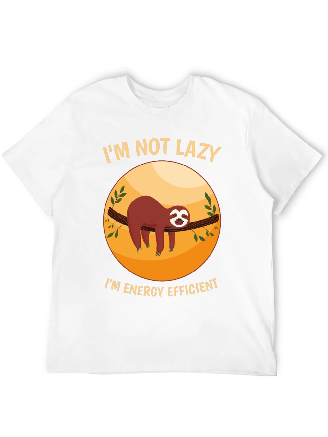 Funny Sloth Im Not Lazy Graphic T-Shirt