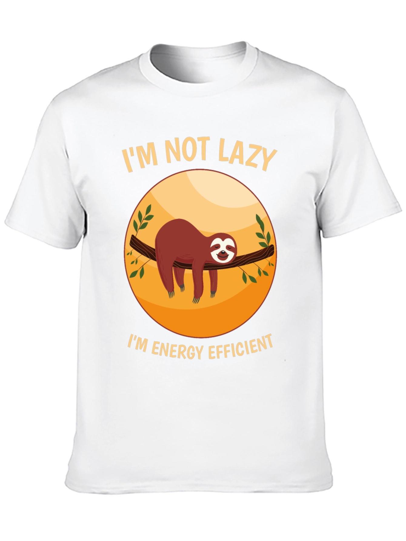 Funny Sloth Im Not Lazy Graphic T-Shirt