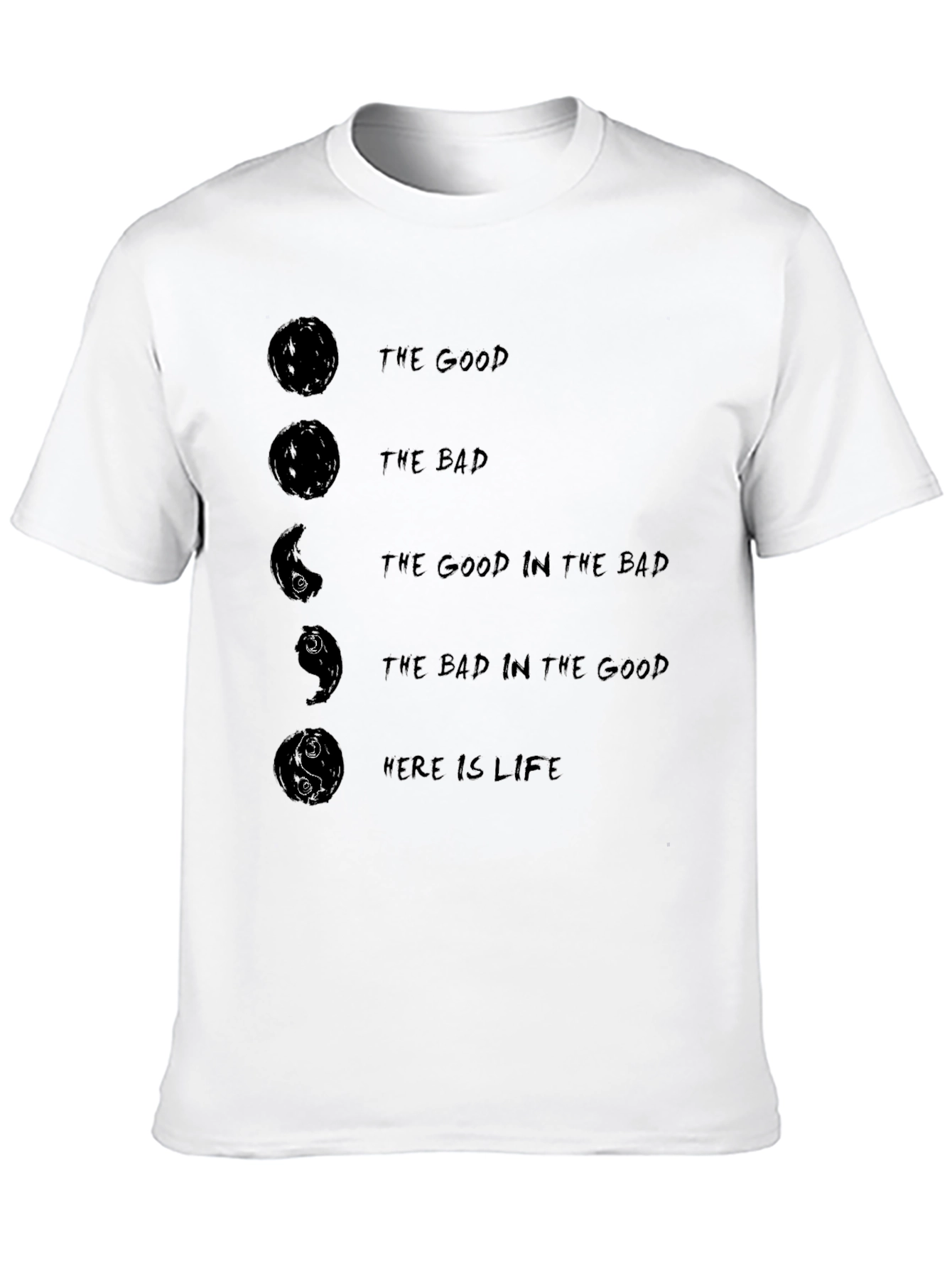 Yin Yang Life Philosophy T-Shirt