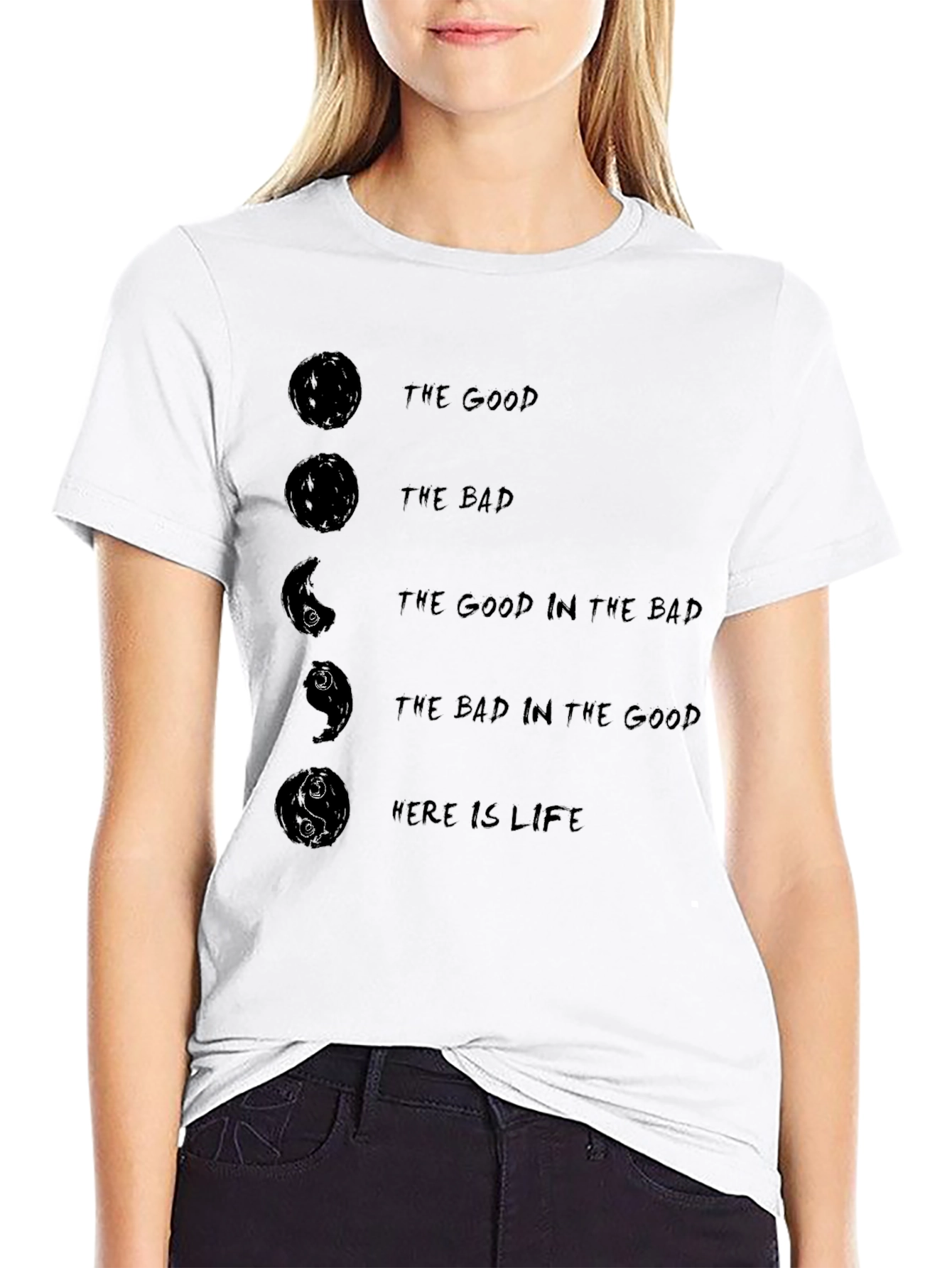 Yin Yang Life Philosophy T-Shirt