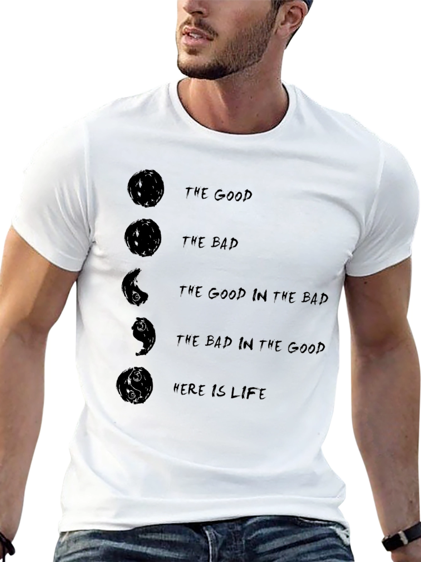 Yin Yang Life Philosophy T-Shirt