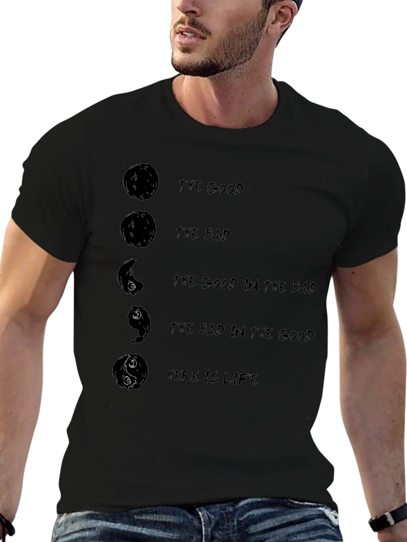 Yin Yang Life Philosophy T-Shirt