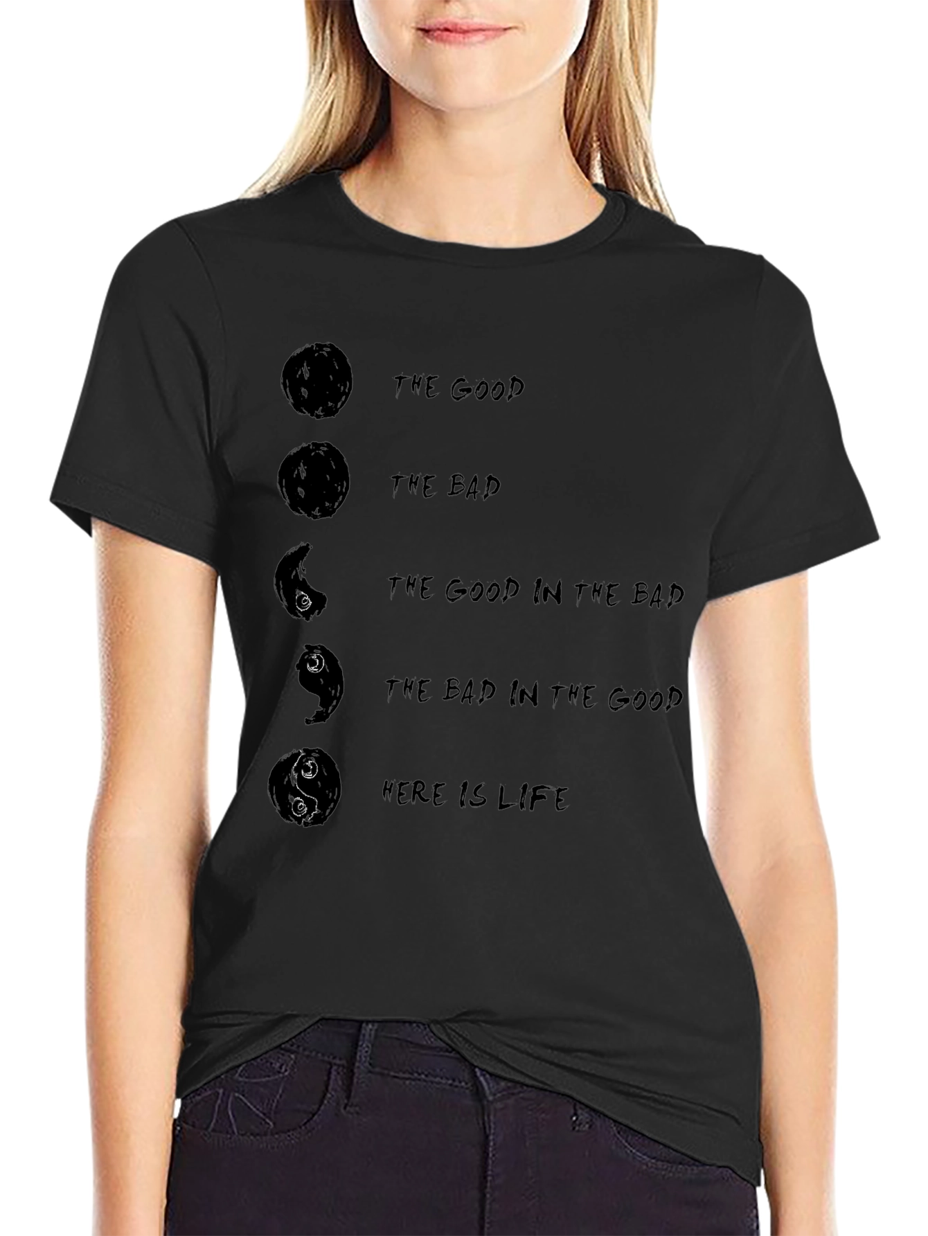 Yin Yang Life Philosophy T-Shirt