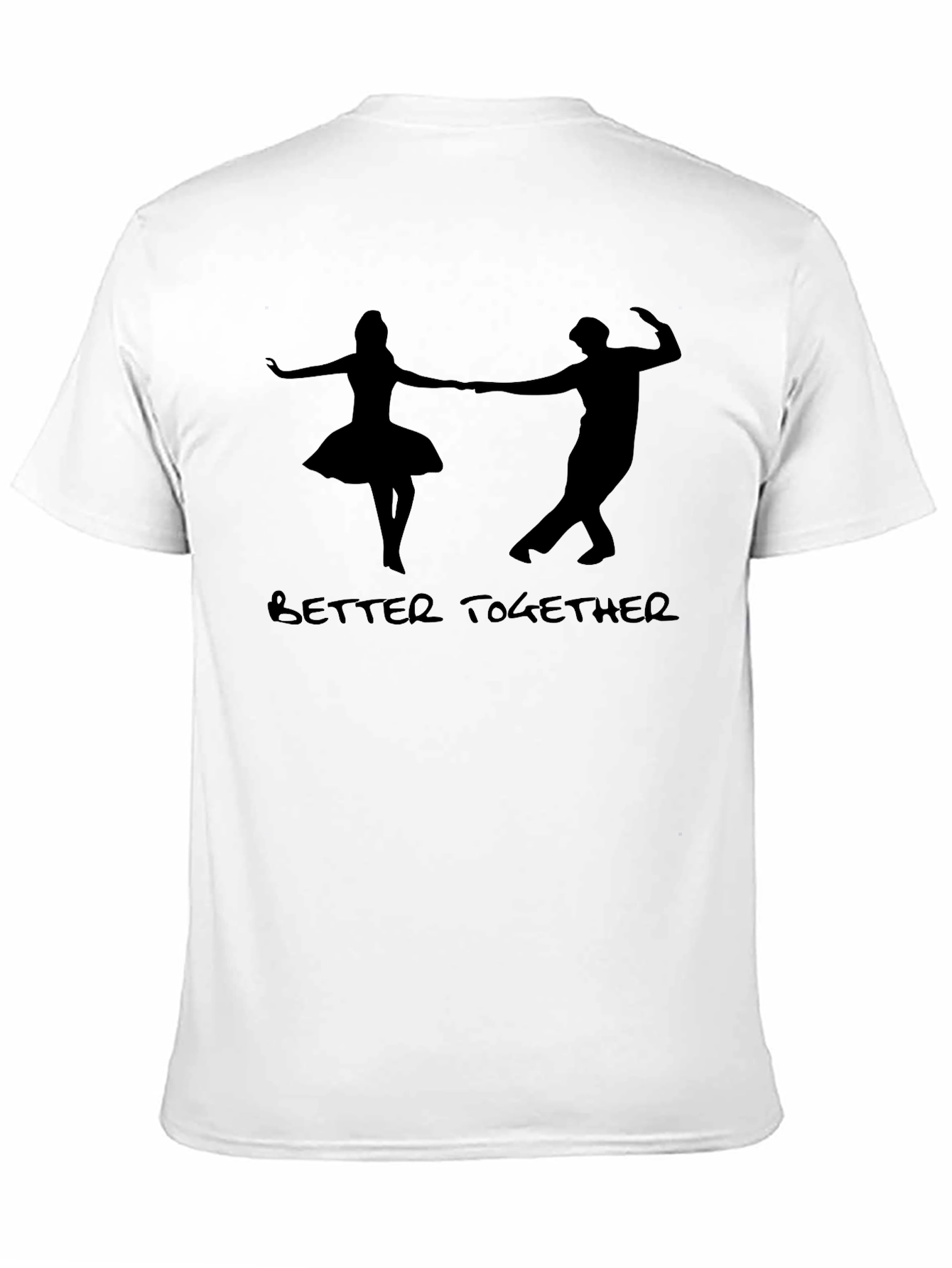 Better Together Couple Dance Graphic Tee - Black