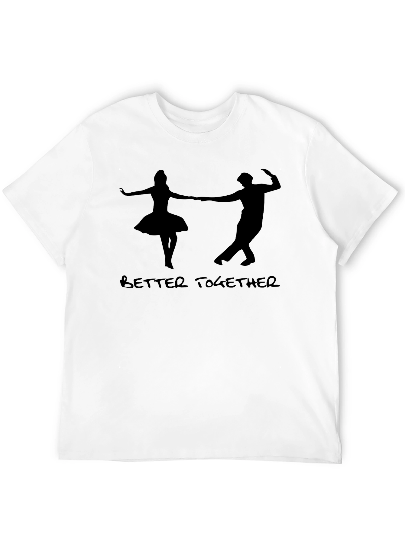 Better Together Couple Dance Graphic Tee - Black