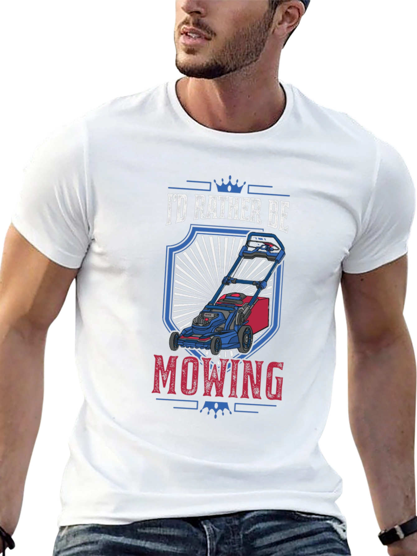 Id Rather Be Mowing T-Shirt