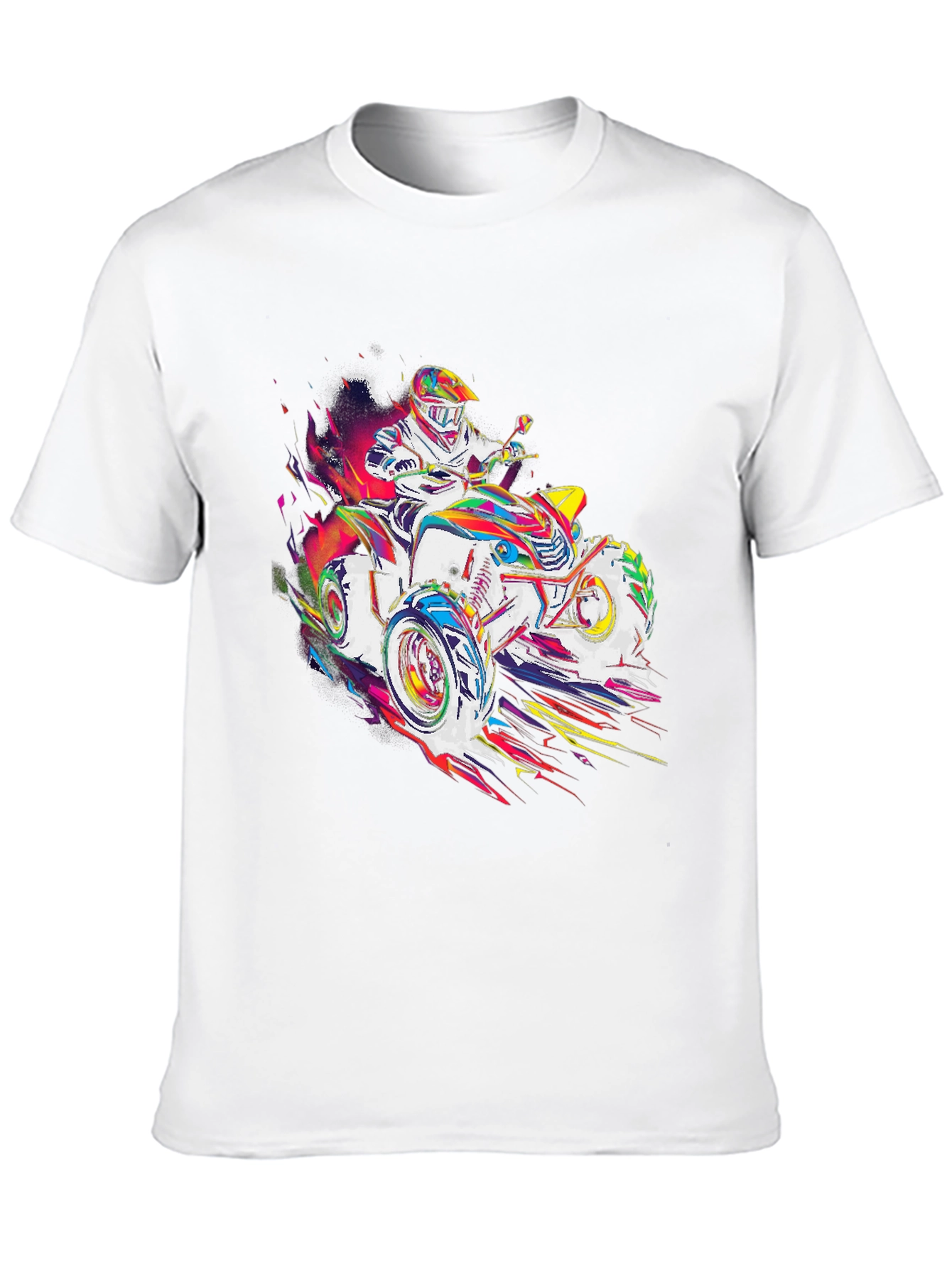 ATV Rider Graphic T-Shirt - Black
