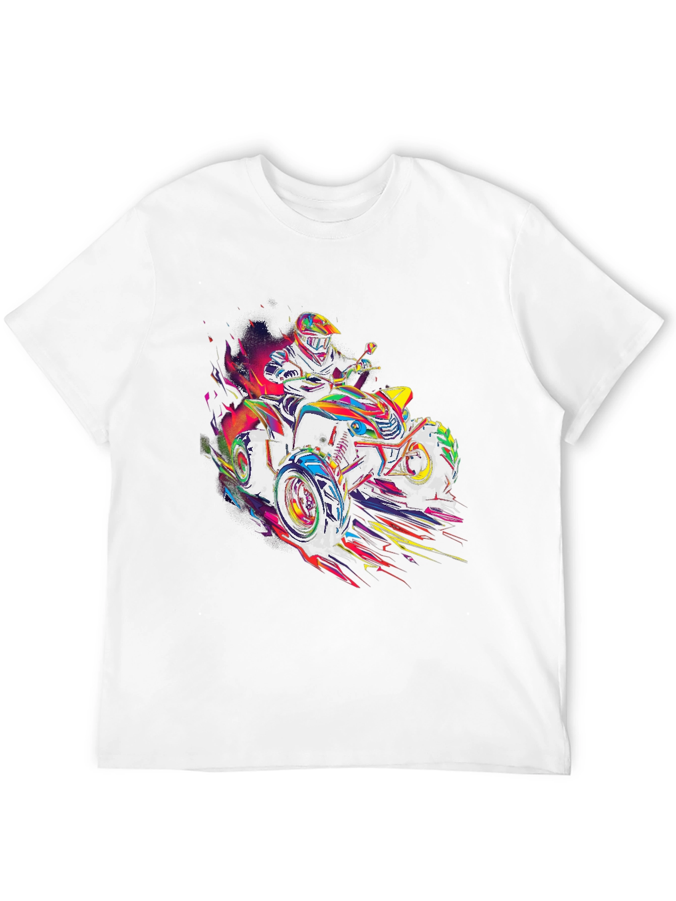 ATV Rider Graphic T-Shirt - Black