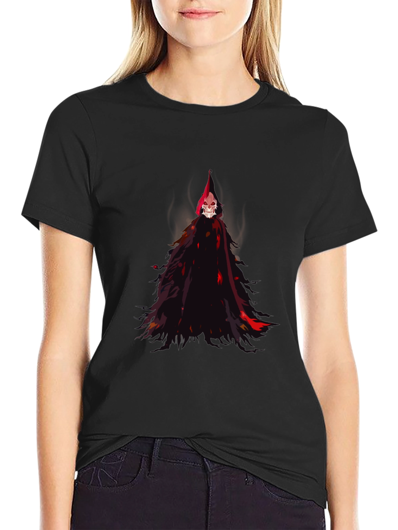 Grim Reaper Graphic Tee - Black
