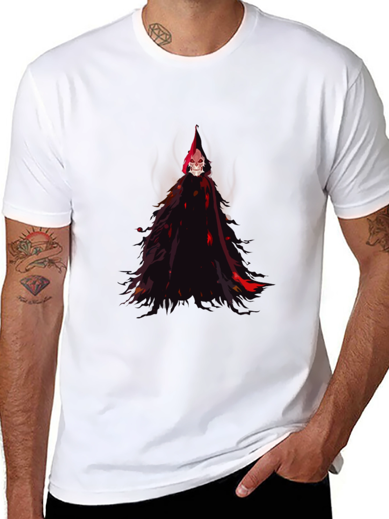 Grim Reaper Graphic Tee - Black
