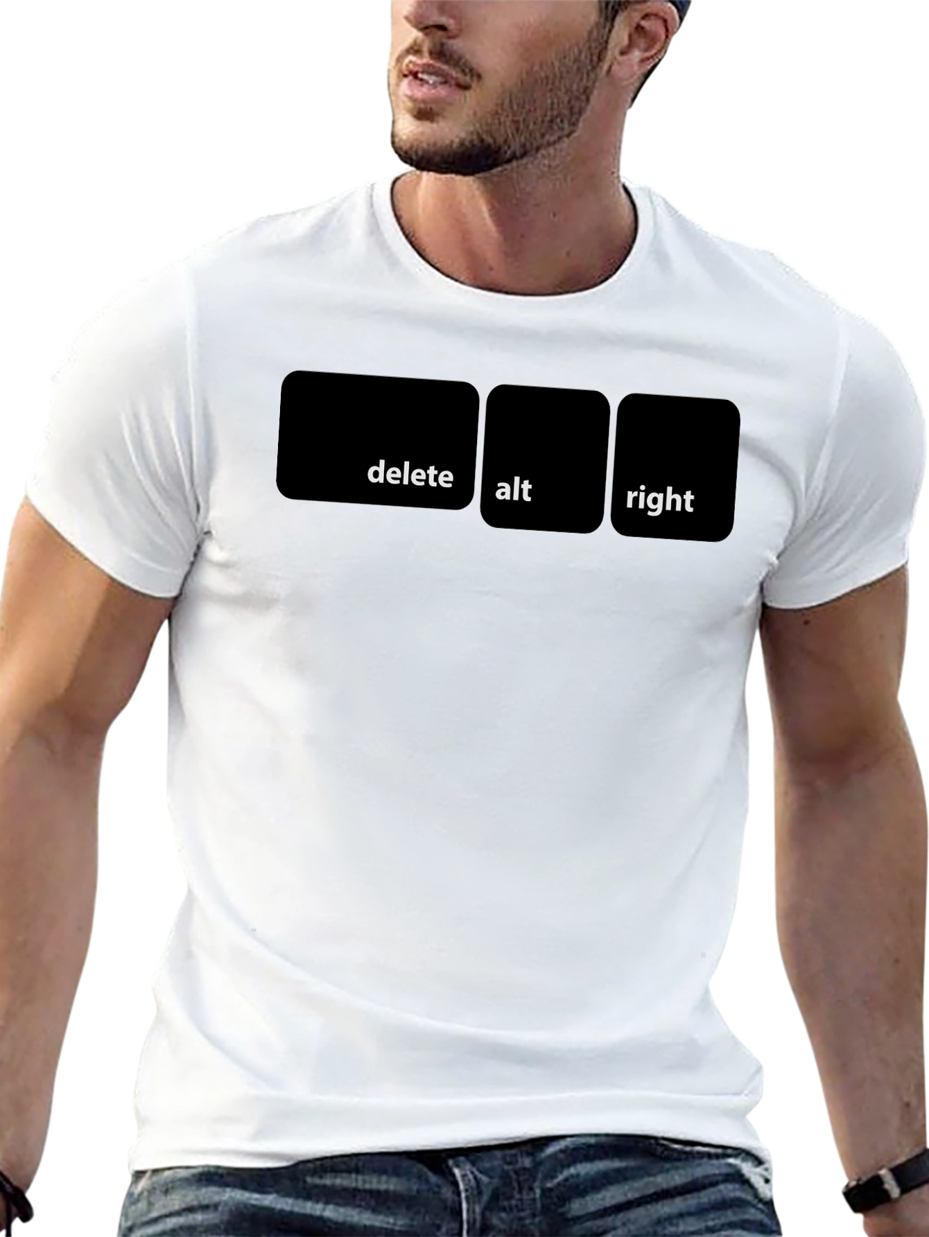 Delete Alt Right Mens Black Graphic Tee