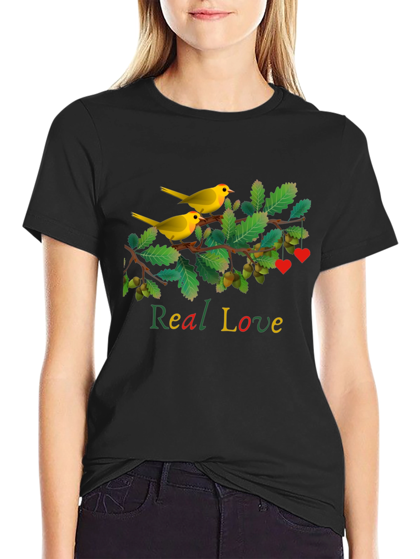 Real Love Bird Branch Graphic Tee